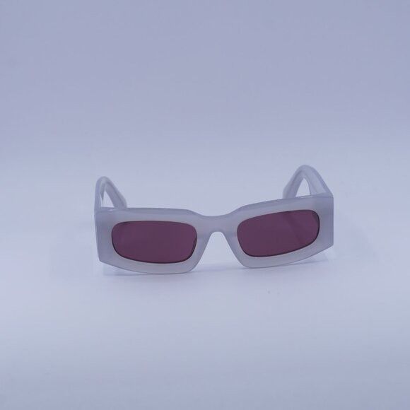Off-White Off-White OERI141 CARY 0928 Sunglasses Grey Rectangle Frame Size ONE SIZE - 3 Thumbnail