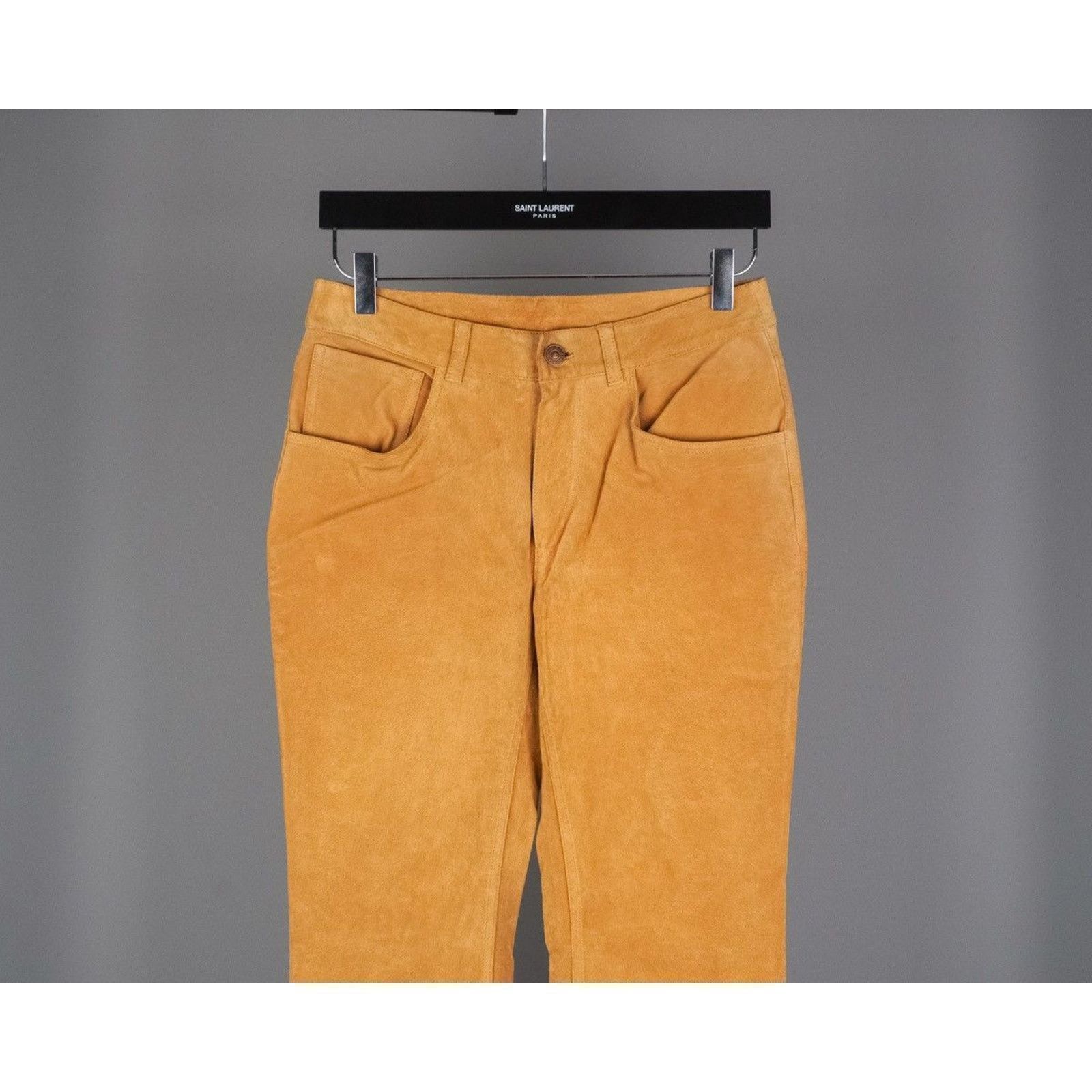 Levi's × Vintage Vintage 90’s levis brown suede leather pants Size US 28 / EU 44 - 2 Thumbnail