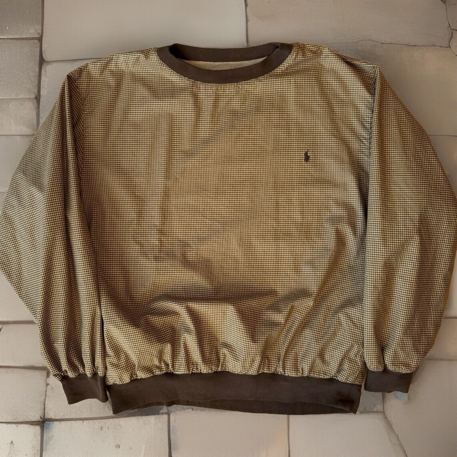 Polo Ralph Lauren × Vintage Vintage Polo Ralph Lauren Golf Sweatshirt XL Brown Casual Size US XL / EU 56 / 4 - 1 Thumbnail