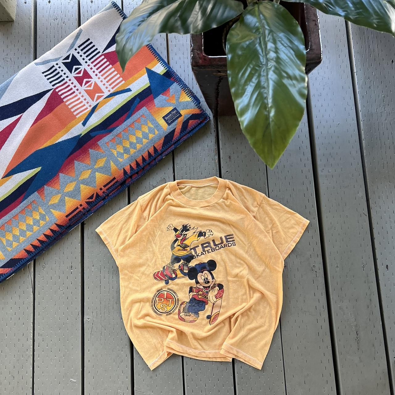 Disney × Mickey Mouse × Vintage 90s Mickey Mouse tee Size US XS / EU 42 / 0 - 4 Thumbnail