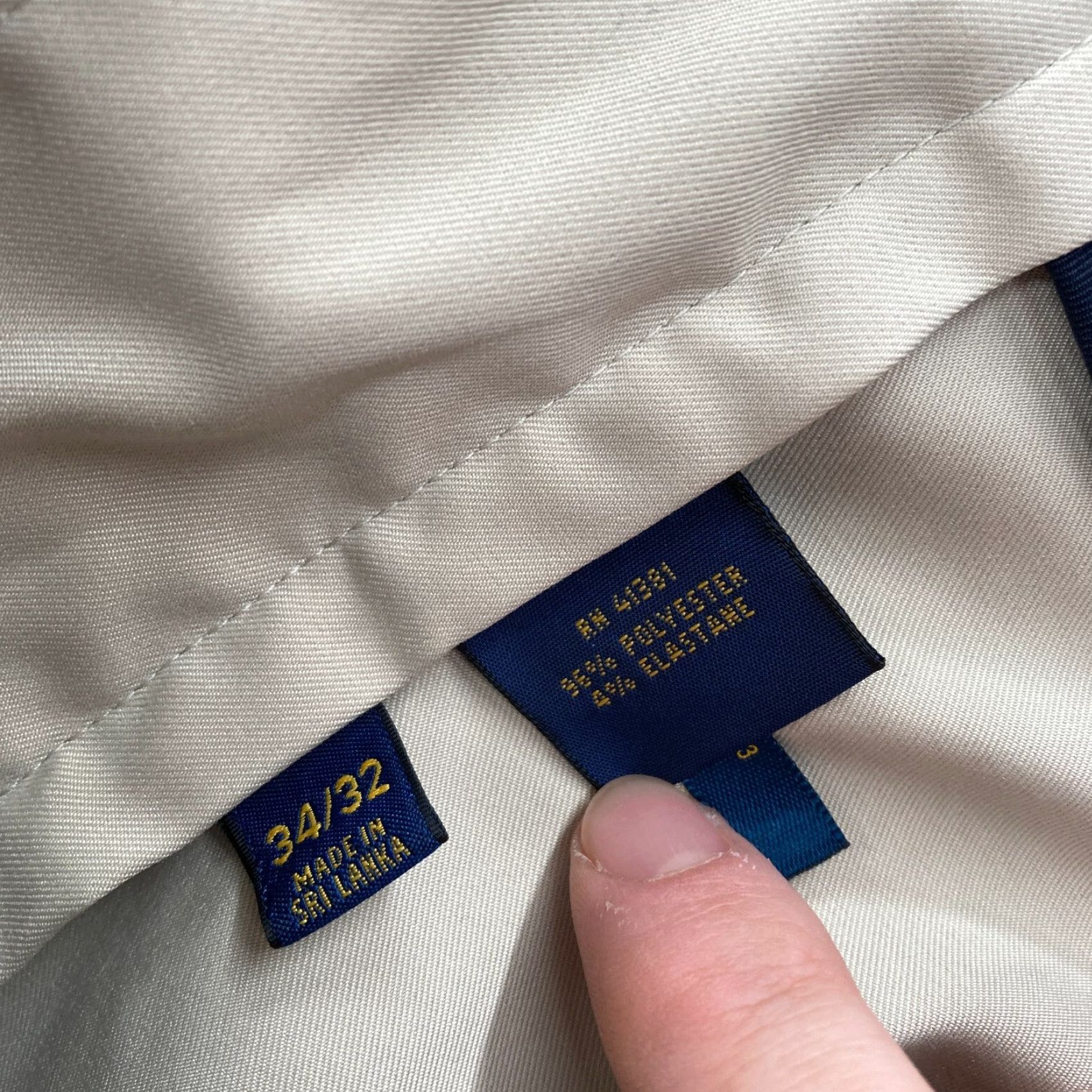 Polo Ralph Lauren Polo Ralph Lauren Golf Pants Mens 34x32 Beige Performance Stretch Classic Fit Size US S / EU 44-46 / 1 - 7 Thumbnail