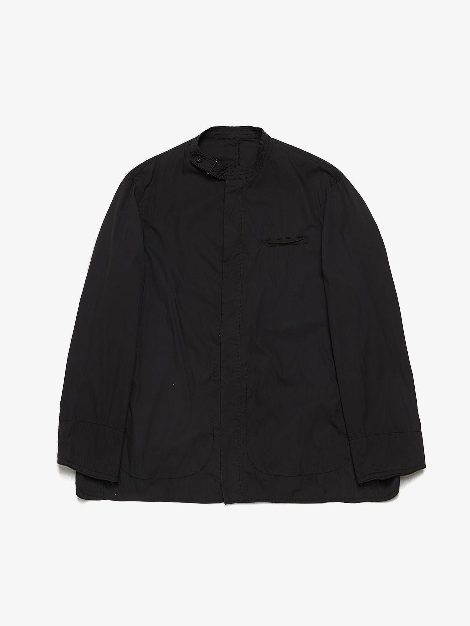 Giorgio Armani Black Mandarin Collar Overshirt Size US XL / EU 56 / 4 - 1 Thumbnail