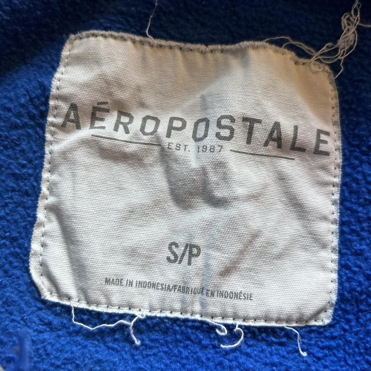 Aeropostale 2000s Aero NYC Hoodie Aeropostale Y2K EmbroideredThermalHood Size US M / EU 48-50 / 2 - 6 Thumbnail