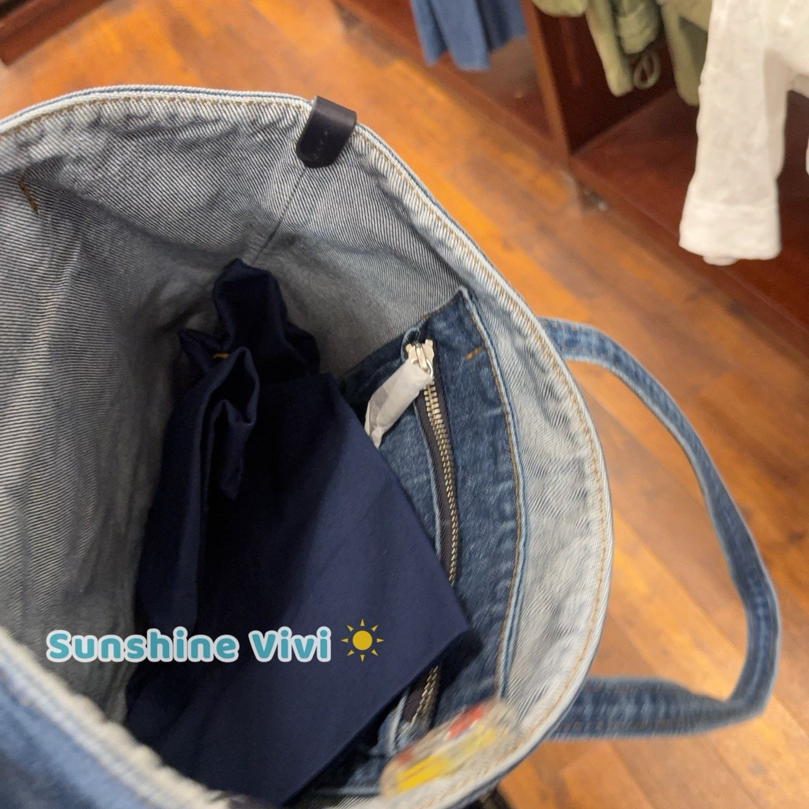 Ralph Lauren NWT POLO Ralph Lauren Small Polo Bear Canvas Tote Bag Denim Size ONE SIZE - 3 Thumbnail