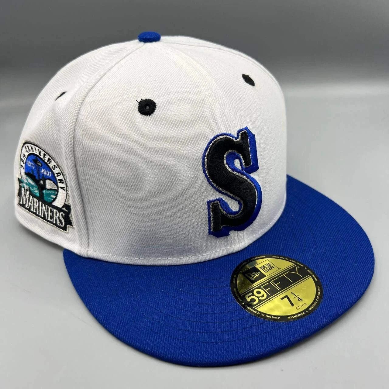 New Era Seattle Mariners Hat Men 7 1/4 59Fifty New Era Fitted Cap Size ONE SIZE - 1 Thumbnail