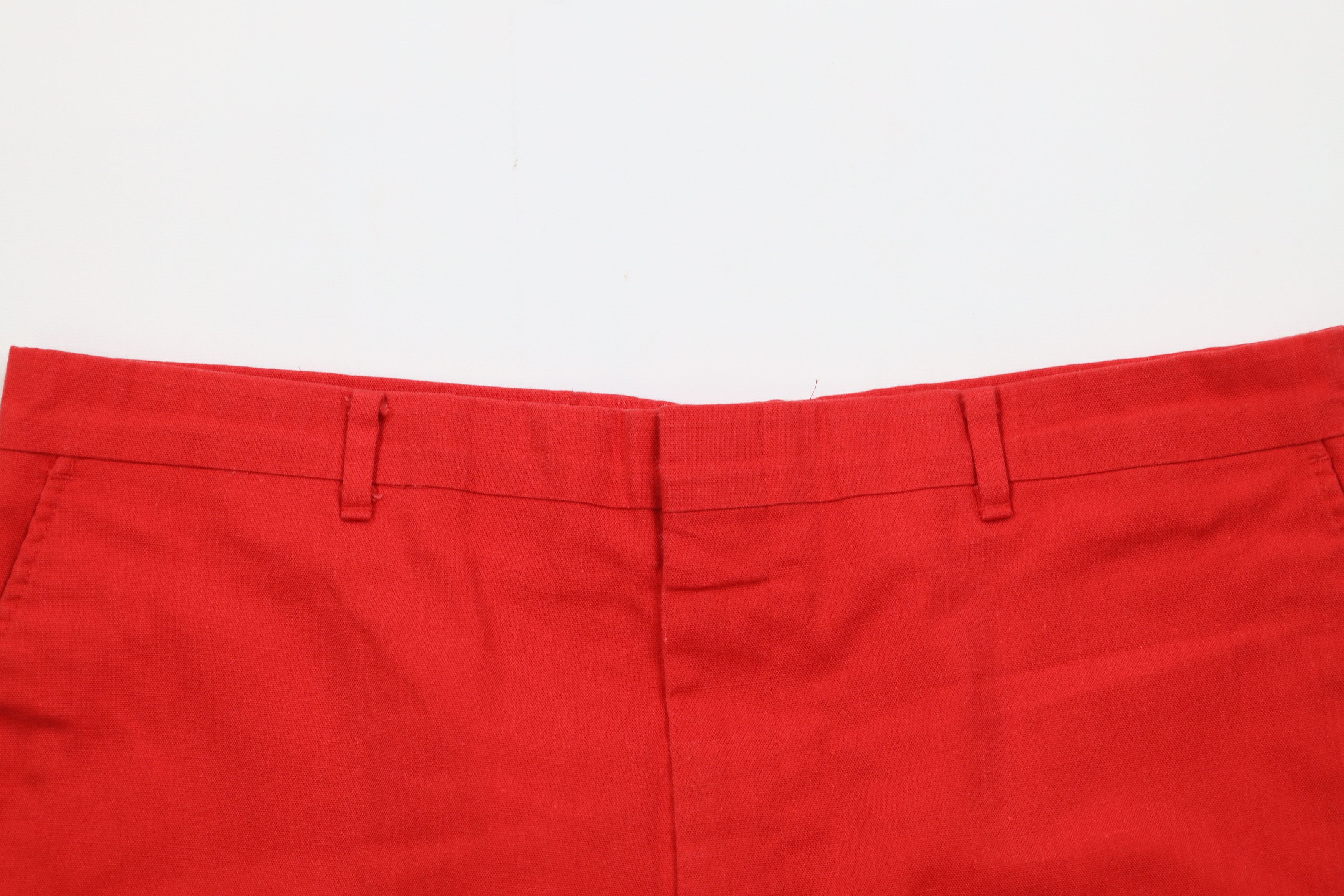 Vintage Vintage 70s Streetwear Blank Above Knee Chino Shorts Red USA Size US 36 / EU 52 - 2 Thumbnail