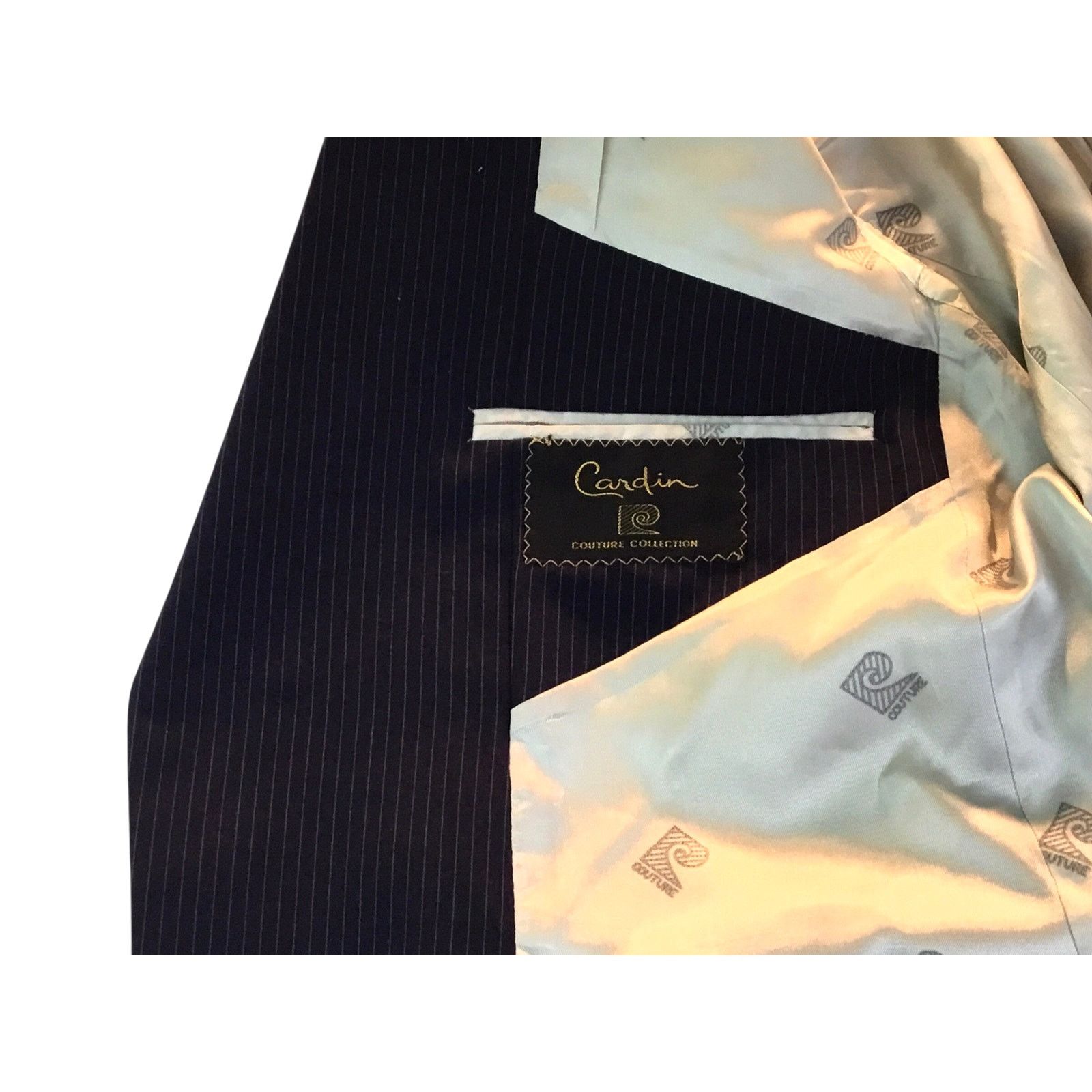 Other Cardin Couture Christian St. John Pinstripe Suit Coat Size 42R - 9 Thumbnail