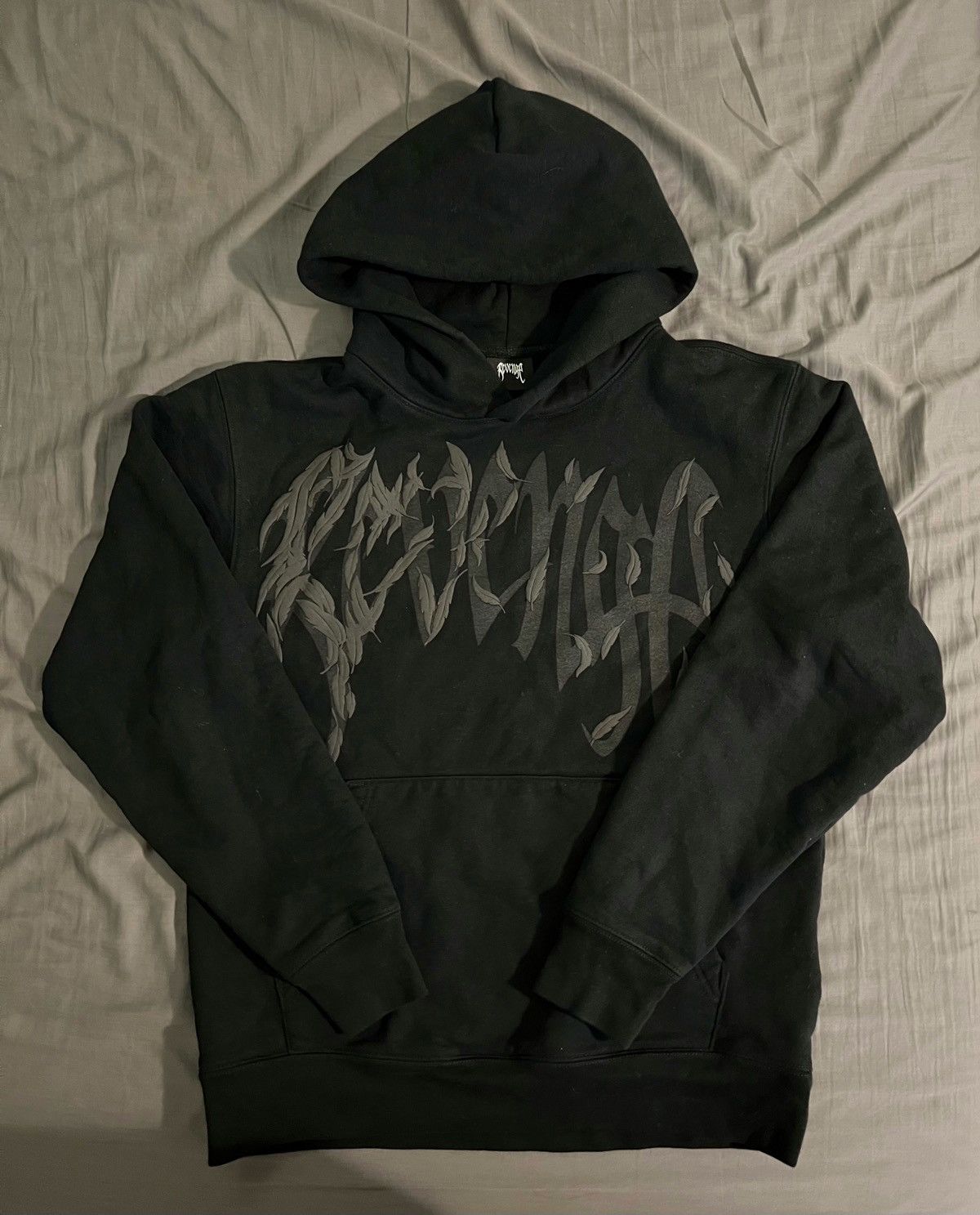 image of 999 Club Juice Wrld Dove Hoodie Members Exclusive in Black, Men's (Size Small)