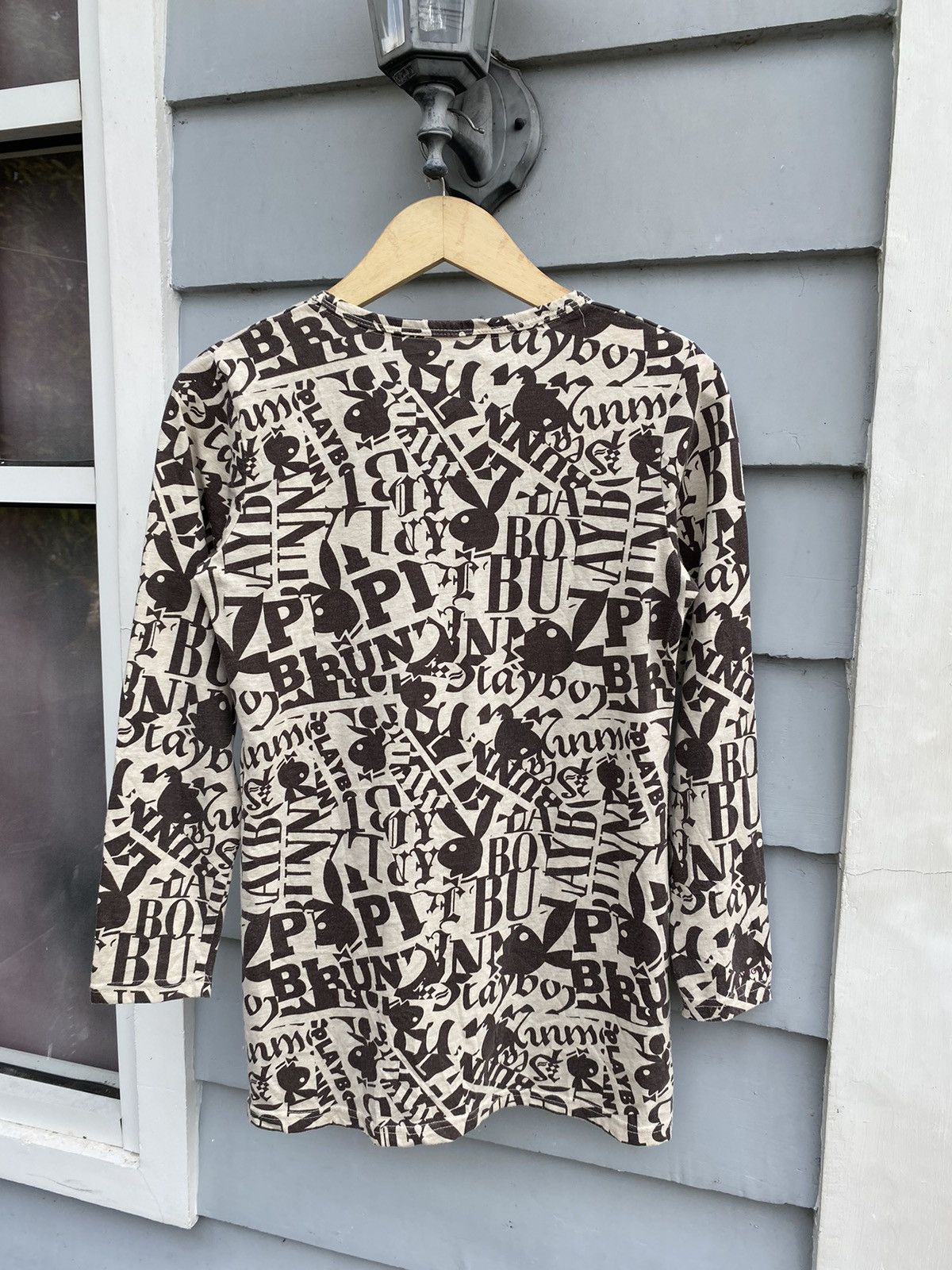 Playboy Playboy Bunny All Over Print Art Logo Longsleeve Japanese Size L / US 10 / IT 46 - 2 Thumbnail