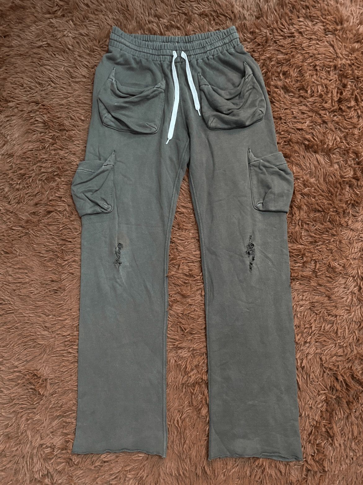 Number (N)ine Sz 2 Number Nine 05SS Distressed Multi Pocket Sweatpants-25 Size US 30 / EU 46 - 1 Thumbnail