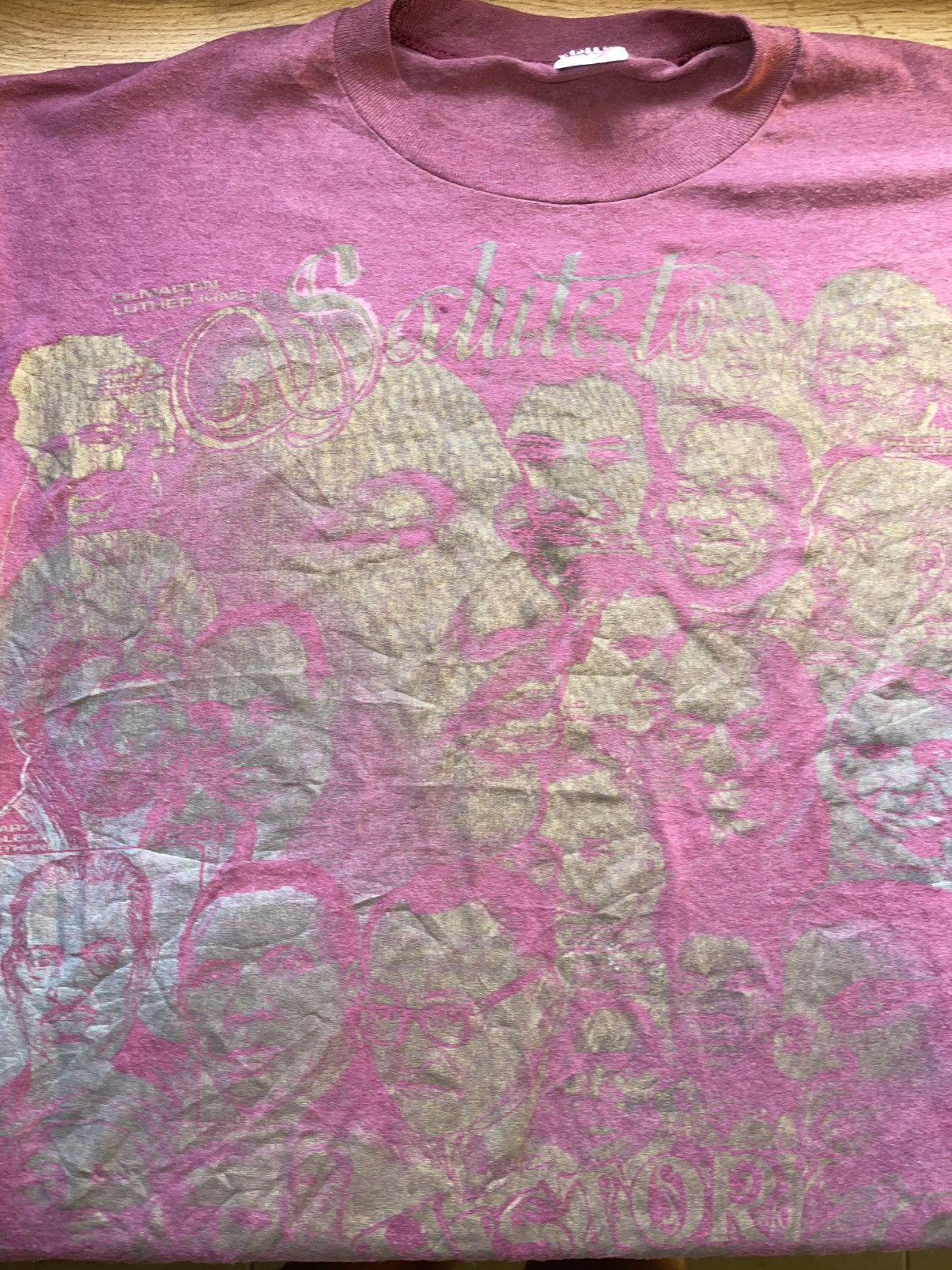 Jerzees 90’s Black History Vintage t-shirt Martin Luther King Size US XXL / EU 58 / 5 - 3 Thumbnail