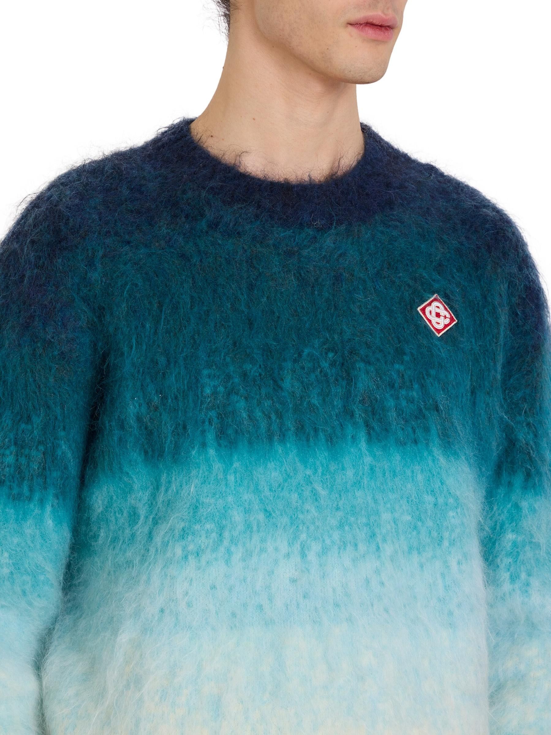 Casablanca os11x0725 Venus As A Boy Gradient Mohair & Wool Sweater Size US XL / EU 56 / 4 - 5 Thumbnail