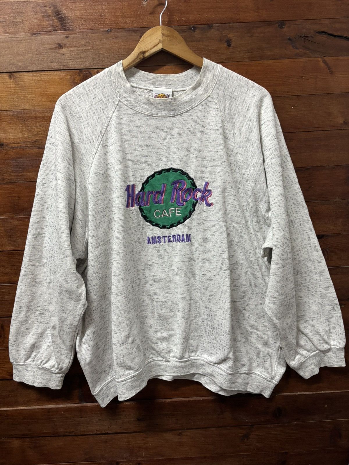 Hard Rock Cafe Vintage 90s hard rock cafe amsterdam sweatshirt Size US XL / EU 56 / 4 - 1 Thumbnail