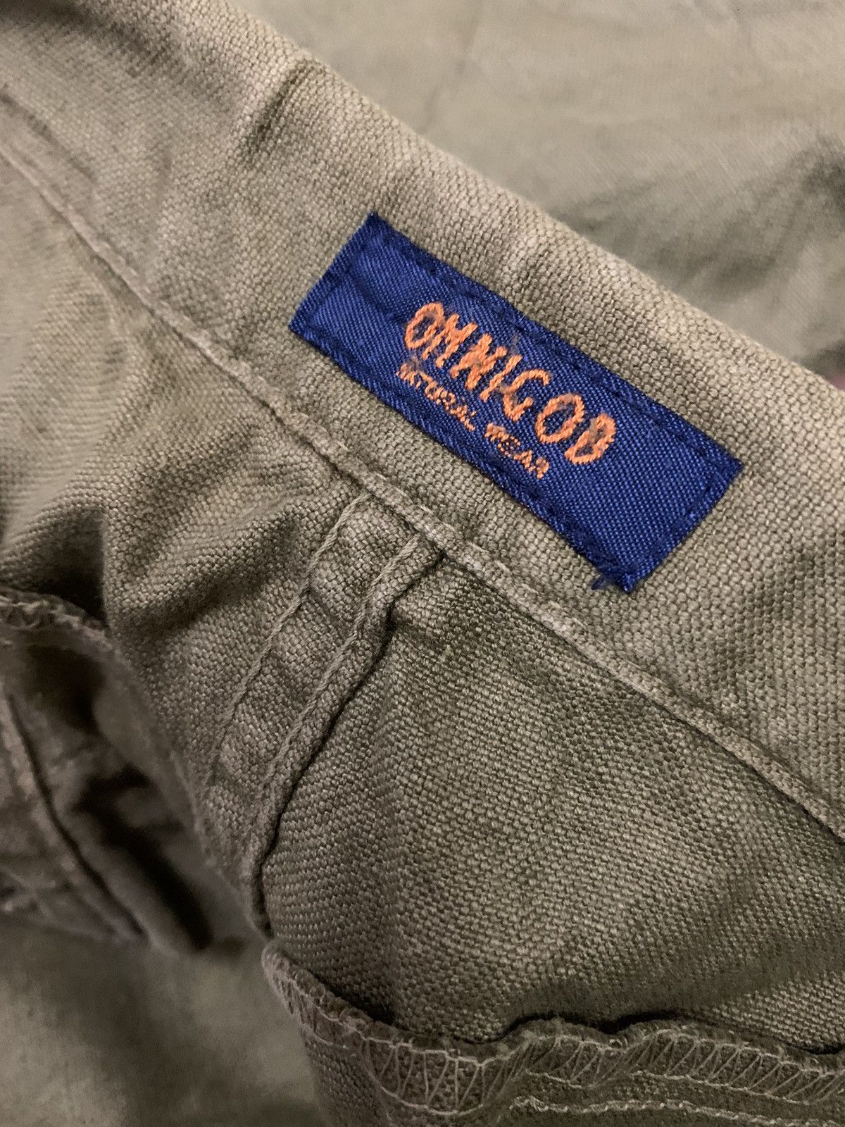 OMNIGOD 💥Vintage Omnigod Green Military Cargo Size US 33 - 7 Thumbnail