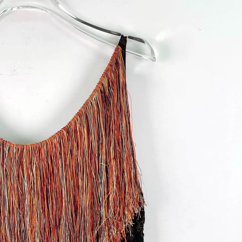 Dior Dior Color-blocked floral embroidered tassel cotton denim Size XS / US 0-2 / IT 36-38 - 3 Thumbnail