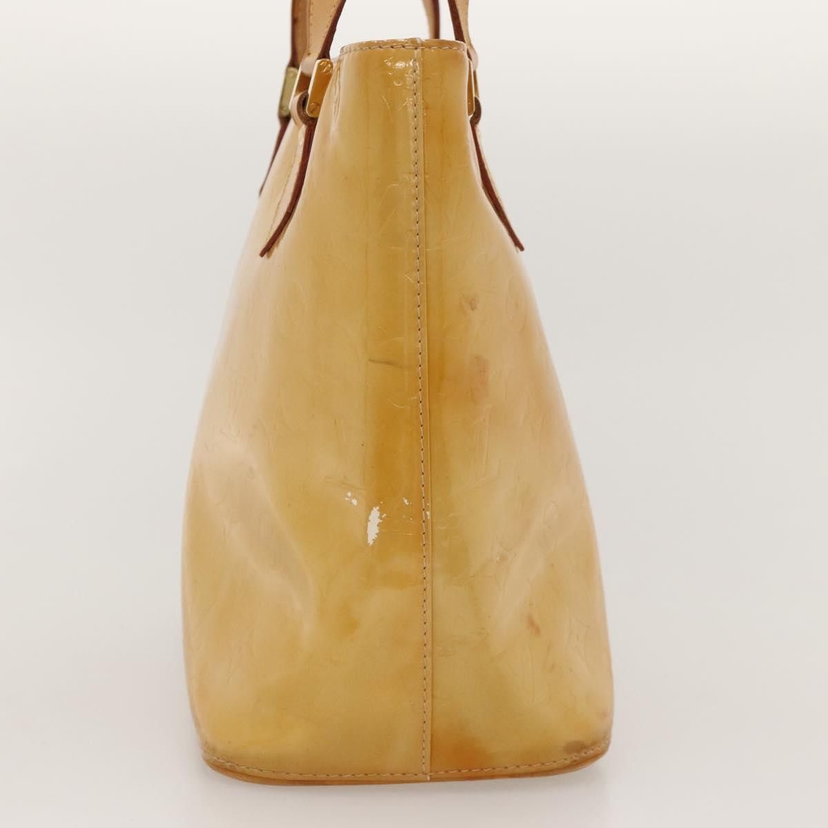 Louis Vuitton LOUIS VUITTON Monogram Vernis Houston Hand Bag Beige M91004 Size ONE SIZE - 3 Thumbnail
