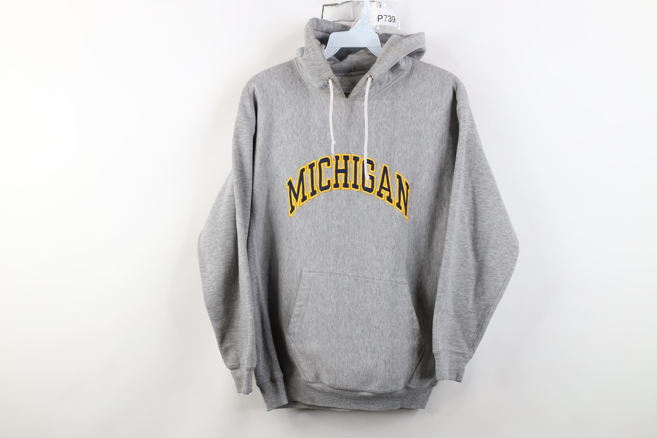 Vintage Vintage 90s University of Michigan Hoodie Sweatshirt Size M / US 6-8 / IT 42-44 - 1 Thumbnail