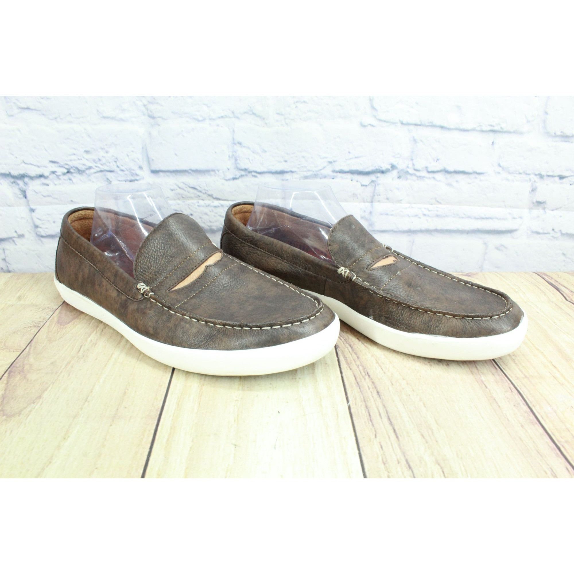 L.L. Bean LL Bean Brown Leather Mountainville Penny Loafers Size US 11 / EU 44 - 2 Thumbnail