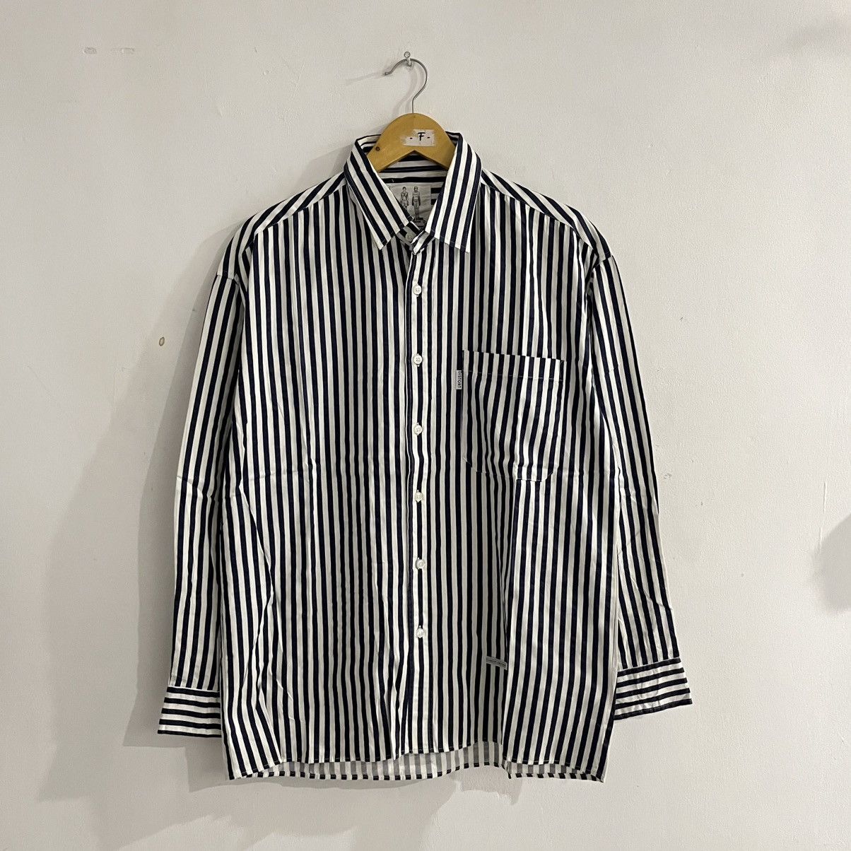 Japanese Brand d land - striped longsleeve shirt Size US M / EU 48-50 / 2 - 1 Thumbnail