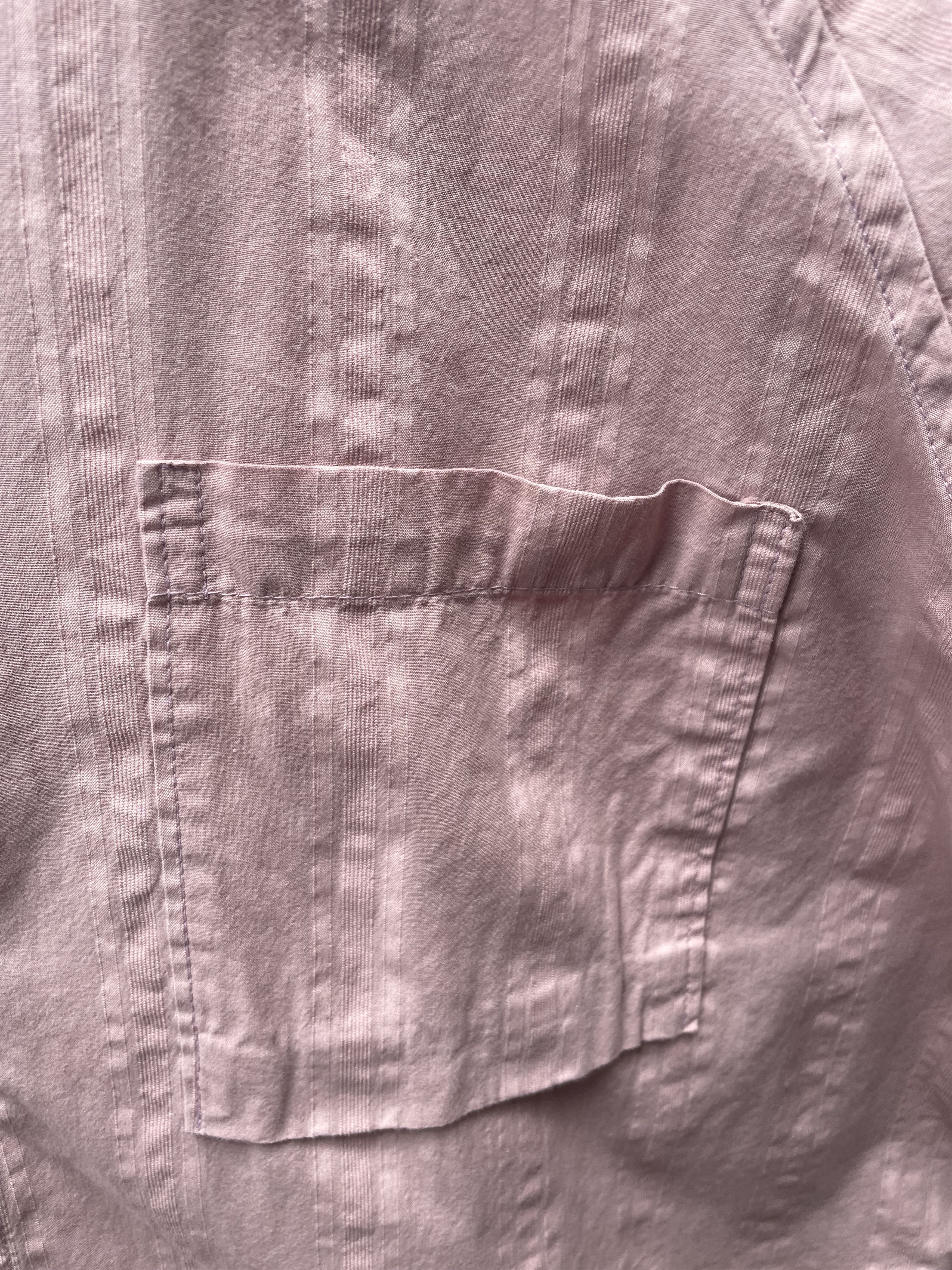And Austin Raglan Dobby Striped Short-Sleeved Shirt in Dusty Pink Size US S / EU 44-46 / 1 - 3 Thumbnail