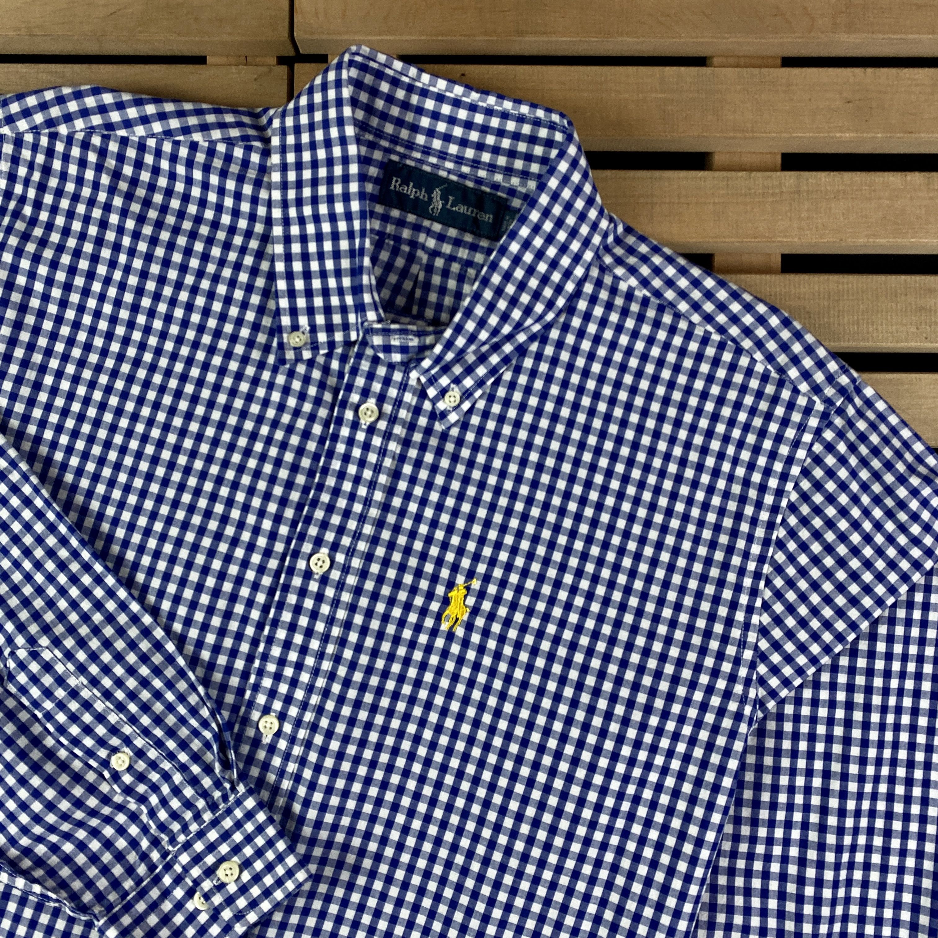 Polo Ralph Lauren × Ralph Lauren × Vintage Mens Vintage Long Sleeve Shirts Polo Ralph Lauren Size XL Size US XL / EU 56 / 4 - 2 Thumbnail