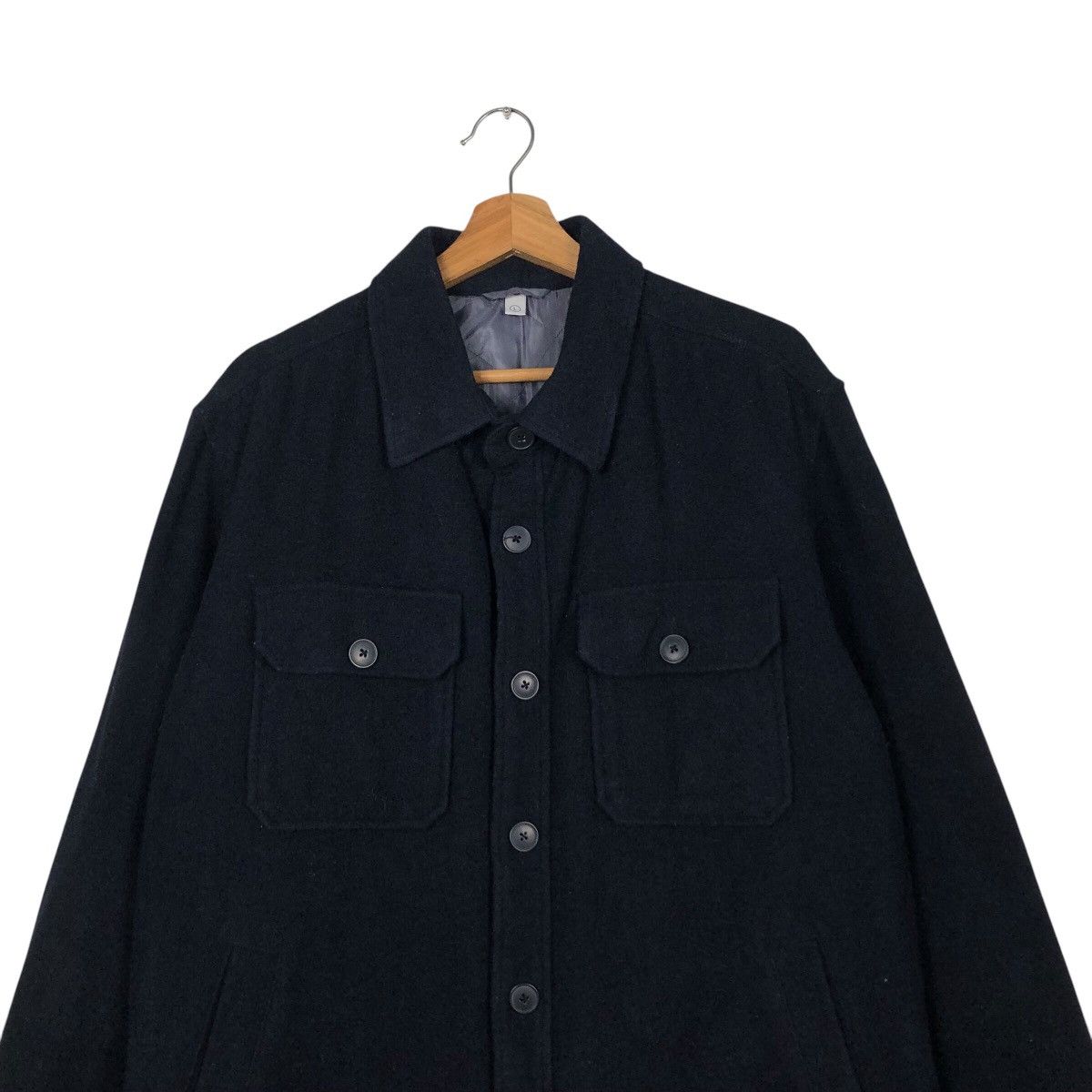 Japanese Brand × Vintage 📌Vintage Wool Jacket Button Uniqlo Issey Miyake Rich Blue Size US L / EU 52-54 / 3 - 4 Thumbnail