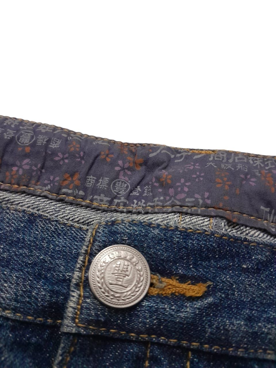 Japanese Brand Buden Sukajan Denim Ryu Dragon Japan (F107) Waist 39 Size US 39 - 4 Thumbnail