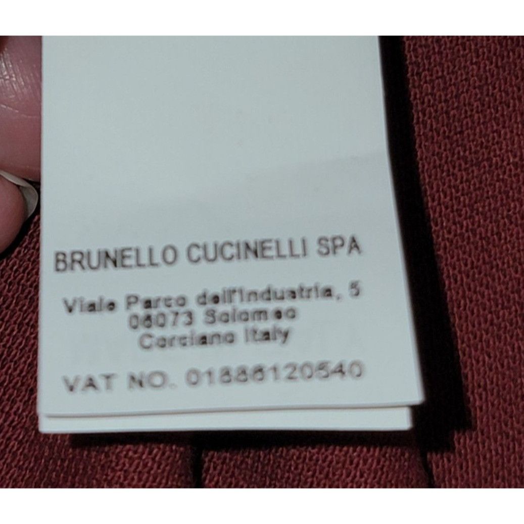 Brunello Cucinelli Brunello Cucinelli Burgundy Polo EU 48 NWT 100% Cotton Size US M / EU 48-50 / 2 - 11 Thumbnail