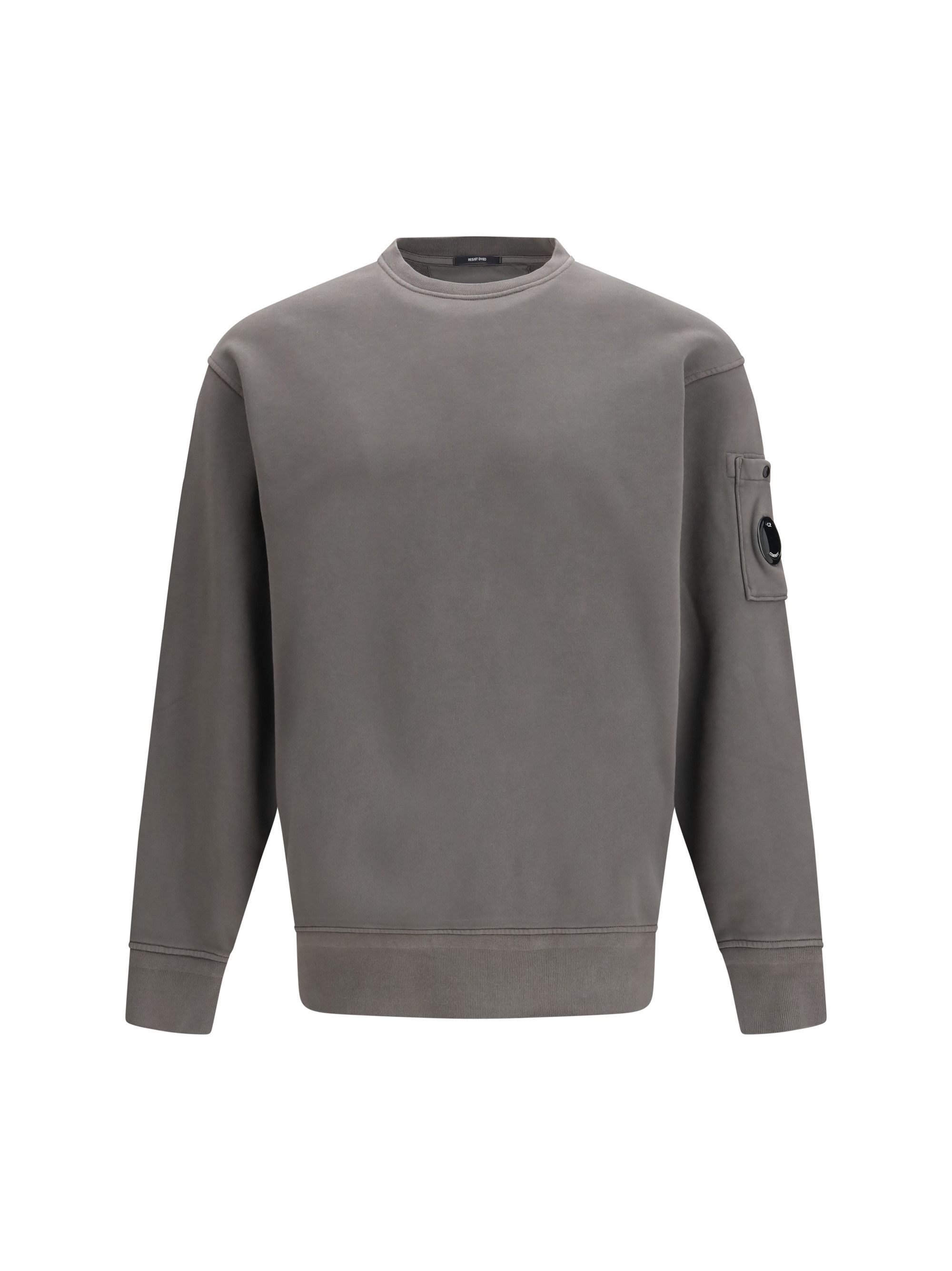 Diagonal Raised Fleece Crewneck Lens Sweatshirt