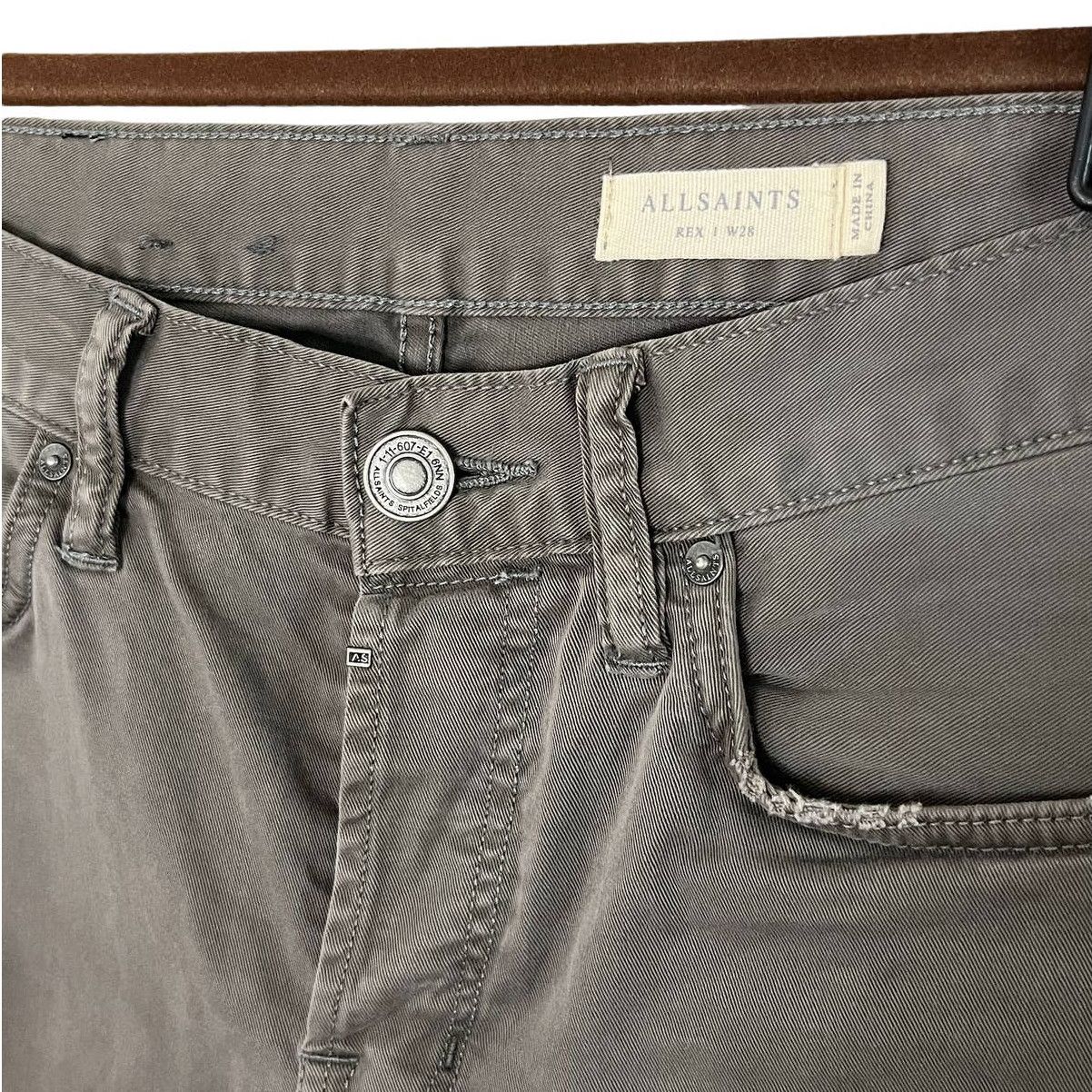 Allsaints AllSaints Size 28 Slate Gray Cotton Jeans Button Fly Size US 28 / EU 44 - 7 Thumbnail