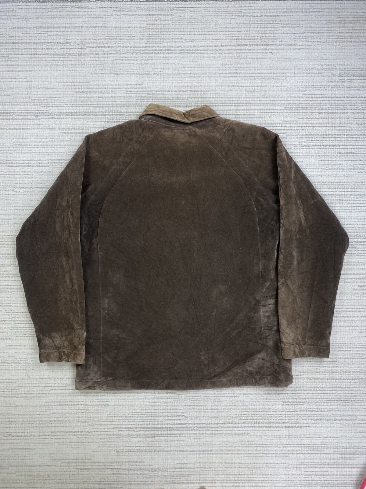 Kansai Yamamoto Vintage Kansai Yamamoto Jeans Suede Leather Zipper Jacket Size US M / EU 48-50 / 2 - 2 Thumbnail