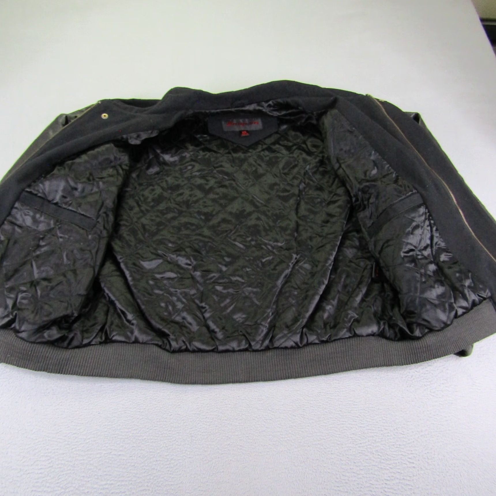 Vintage VINTAGE Snap-on Jacket Mens 2XL Black Wool Quilted Varsity 90s Outdoor Autumn Winter Coat Mens Size US XXL / EU 58 / 5 - 4 Thumbnail