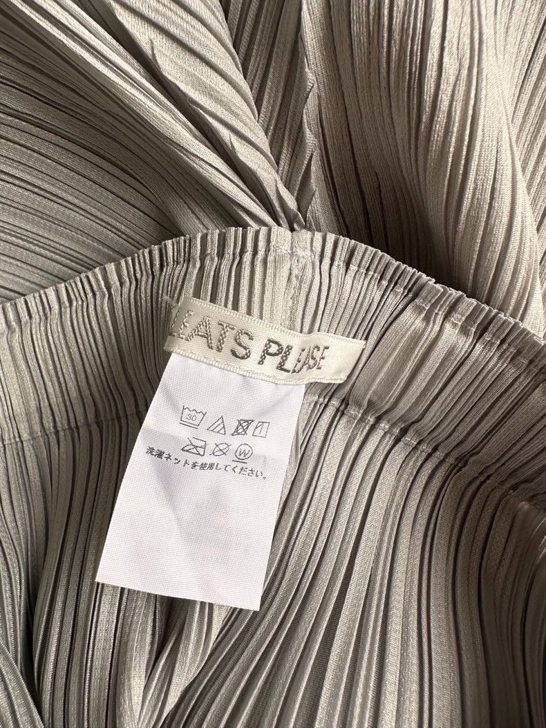 Issey Miyake Issey Miyake size:3 Grey pleated mermaid girl skirt Size 31" - 8 Thumbnail
