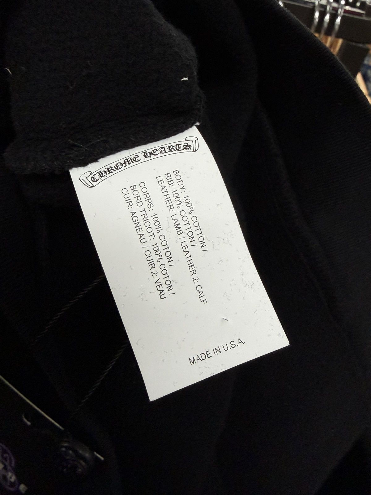 Chrome Hearts Chrome Hearts Black Ponyhair Multi Cross Patch Crewneck Size US L / EU 52-54 / 3 - 6 Thumbnail