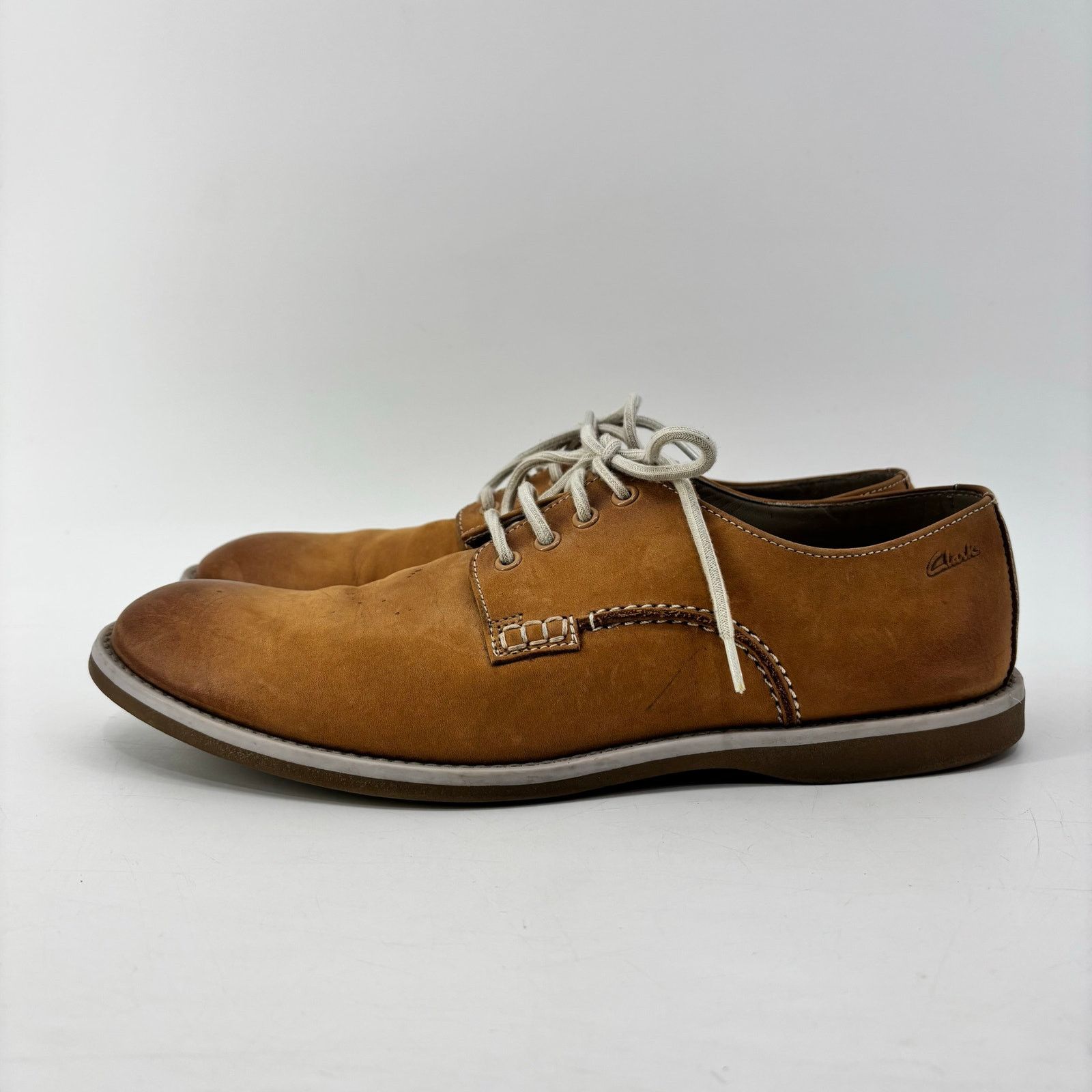 Clarks Clarks Farli Walk Mens Sz 10 Casual Tan Leather C&J Ltd TOR Size US 10 / EU 43 - 13 Thumbnail