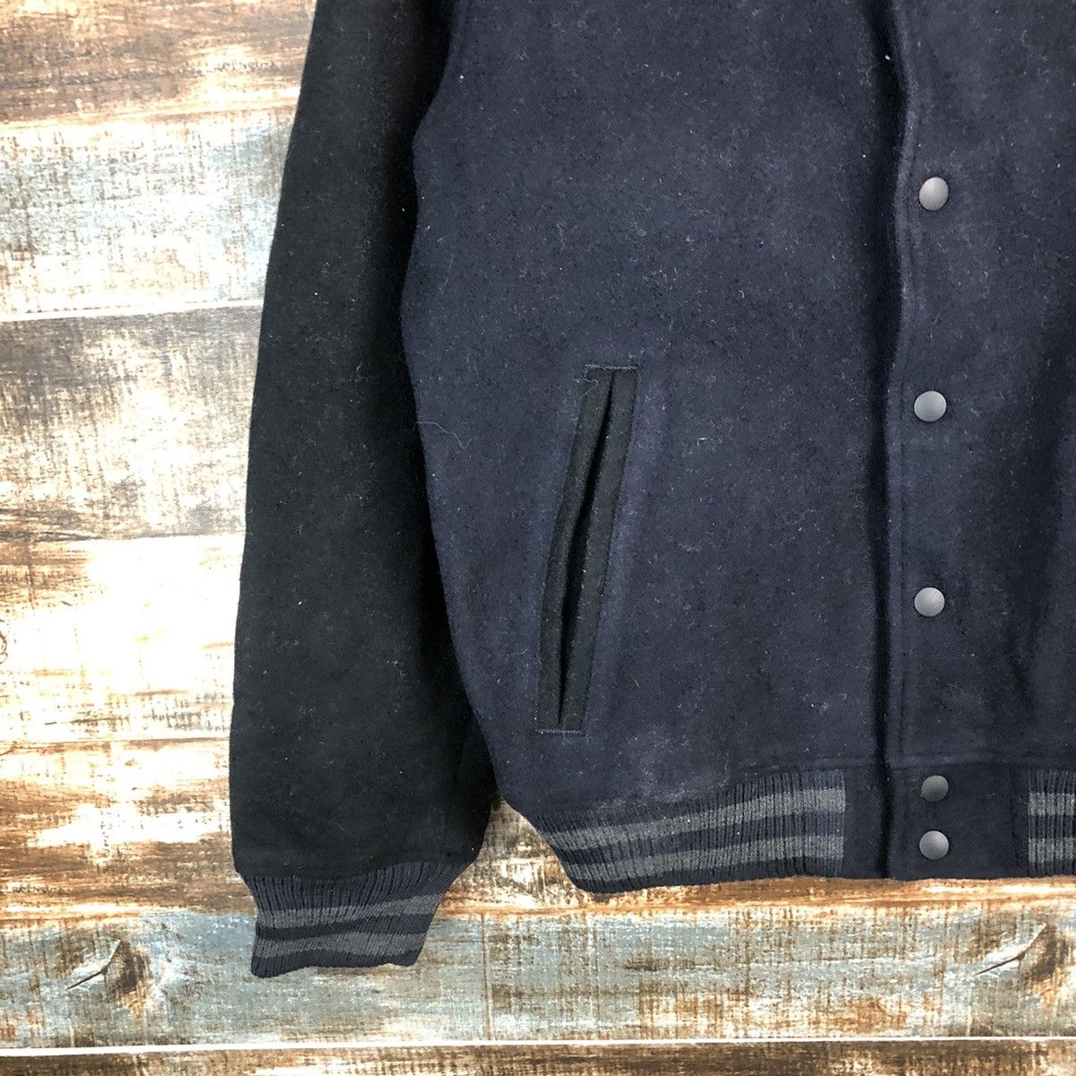 Japanese Brand Japan vintage Dark Blue Bombers varsity Jacket #A1758 Size US M / EU 48-50 / 2 - 7 Thumbnail