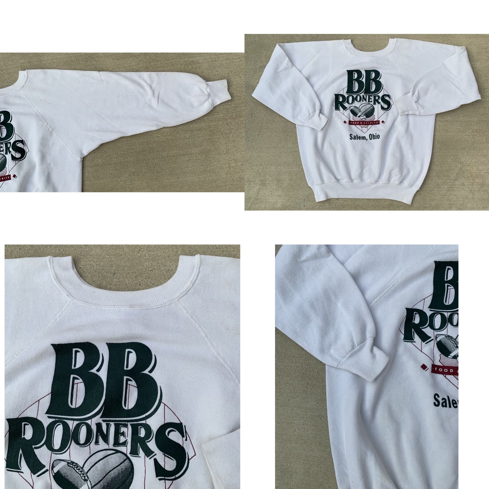 Vintage VINTAGE Ultra Sweats Raglan Sweatshirt Men's White Sport White Baseball Basketball Football L Size US L / EU 52-54 / 3 - 9 Thumbnail