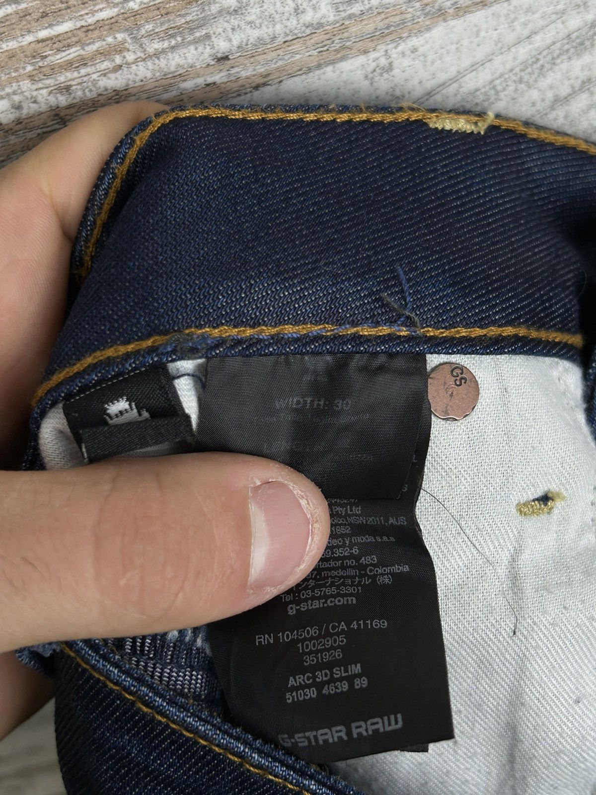 G-Star × Vintage Mens G Star Raw ARC 3D slim jeans denim cargo pants size 30 Size US 30 / EU 46 - 10 Thumbnail