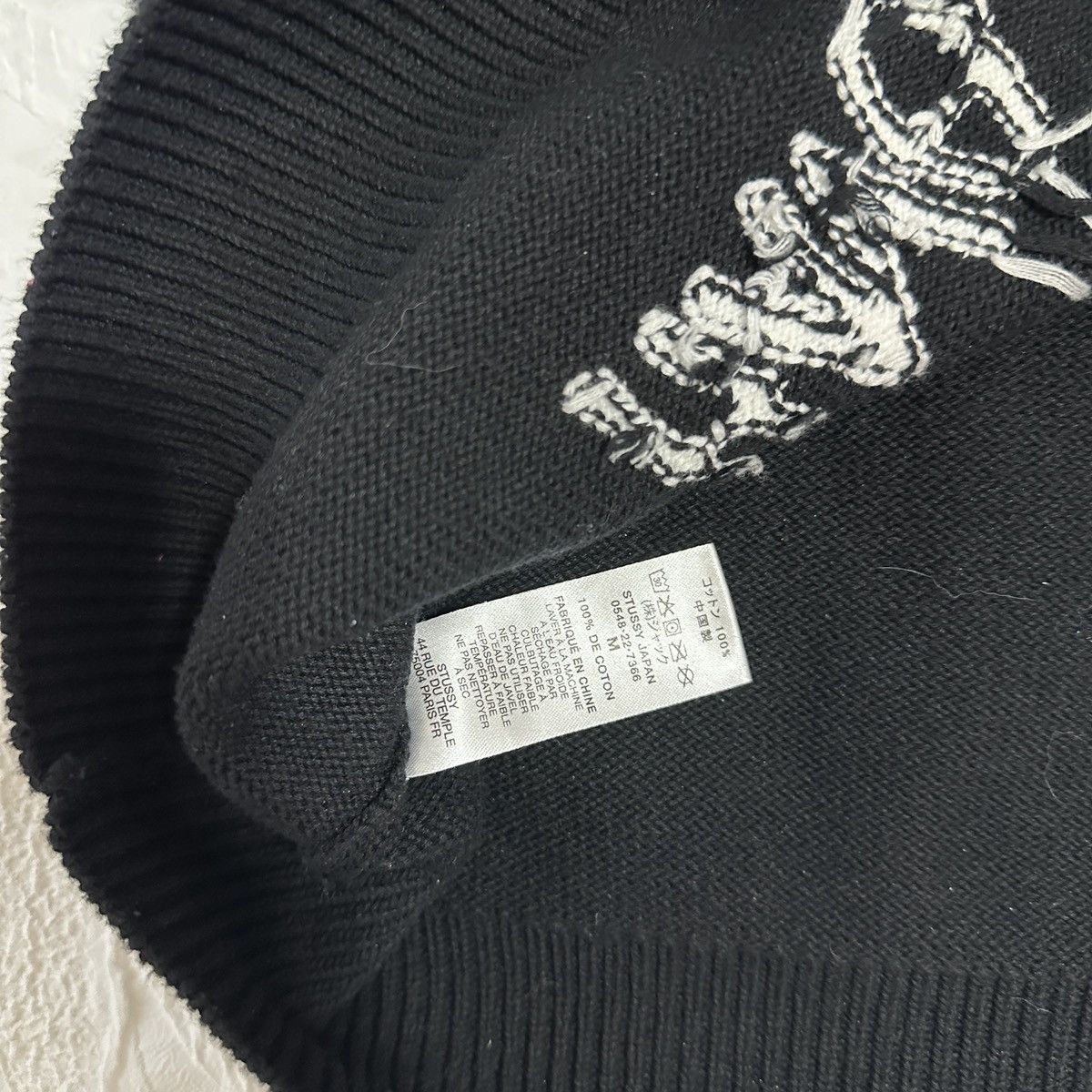 Stussy STUSSY CARE LABEL SWEATER | Grailed