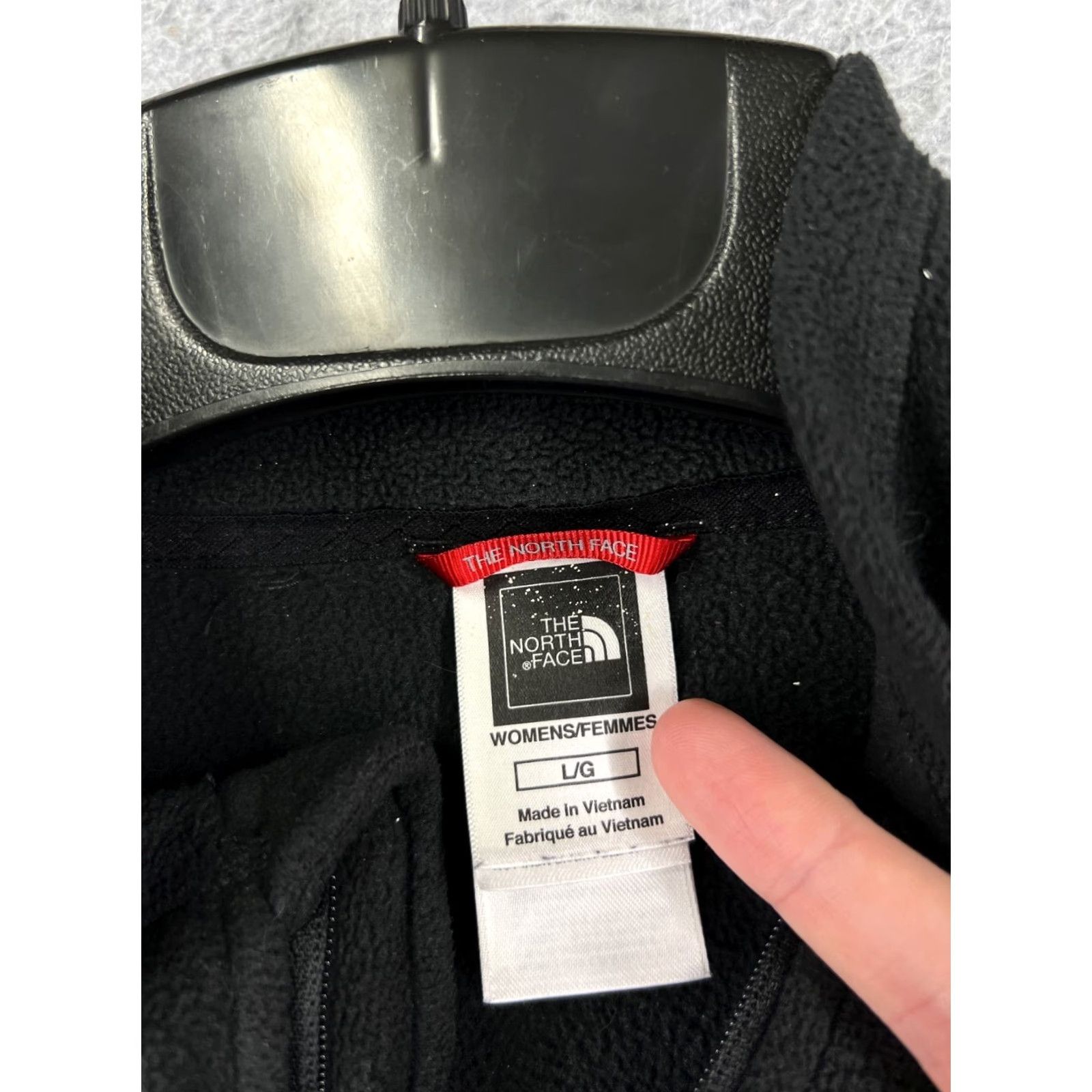 The North Face The North Face Sweater Womens XL Black 100% Polyester Fleece 1/4 Zip Pullover Sweatshirt Size XL / US 12-14 / IT 48-50 - 3 Thumbnail