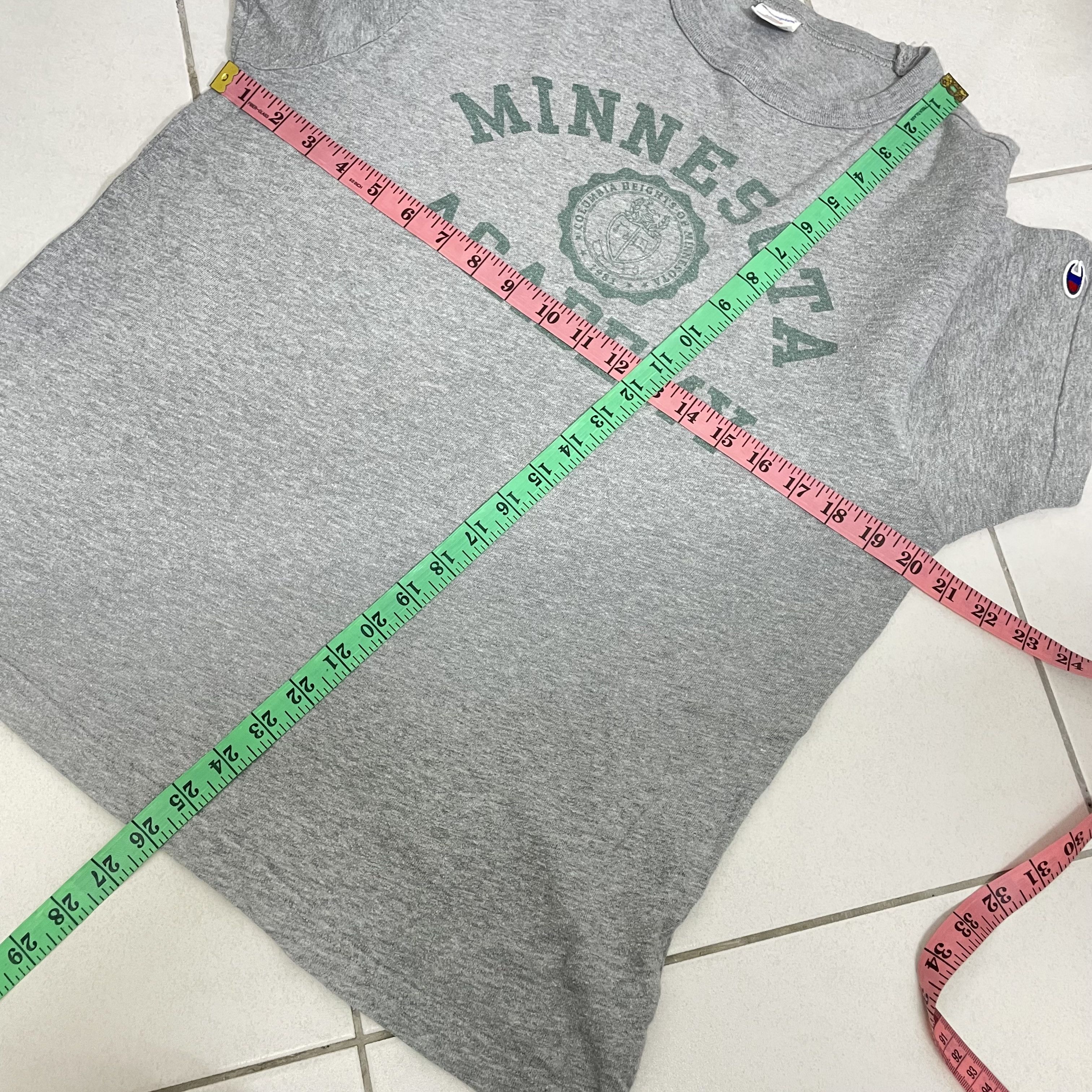 Champion × Vintage MINNESOTA ACADEMY TSHIRT BY CHAMPION Size US L / EU 52-54 / 3 - 2 Thumbnail