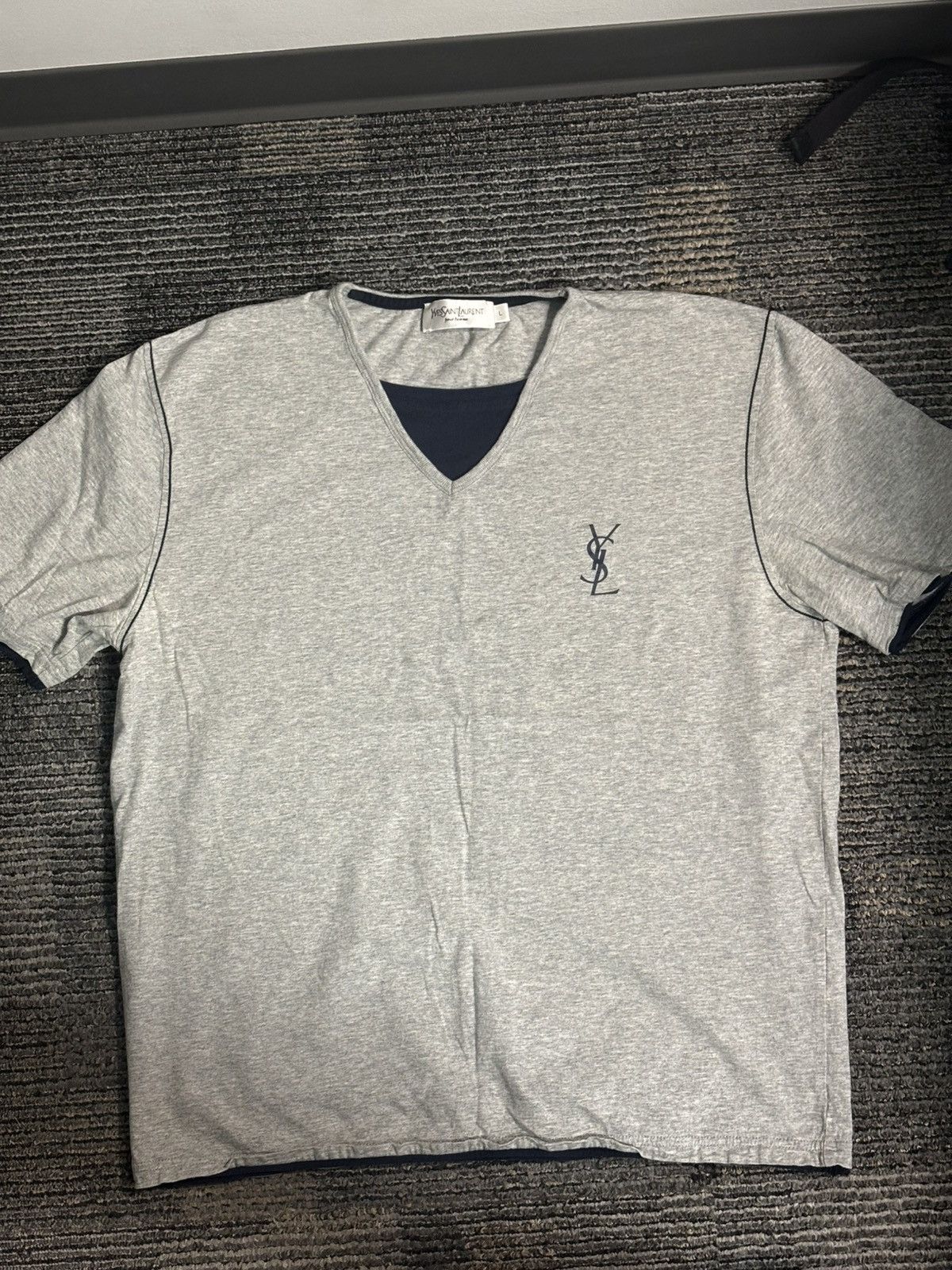 Yves Saint Laurent YSL double neck shirt Size US M / EU 48-50 / 2 - 1 Thumbnail
