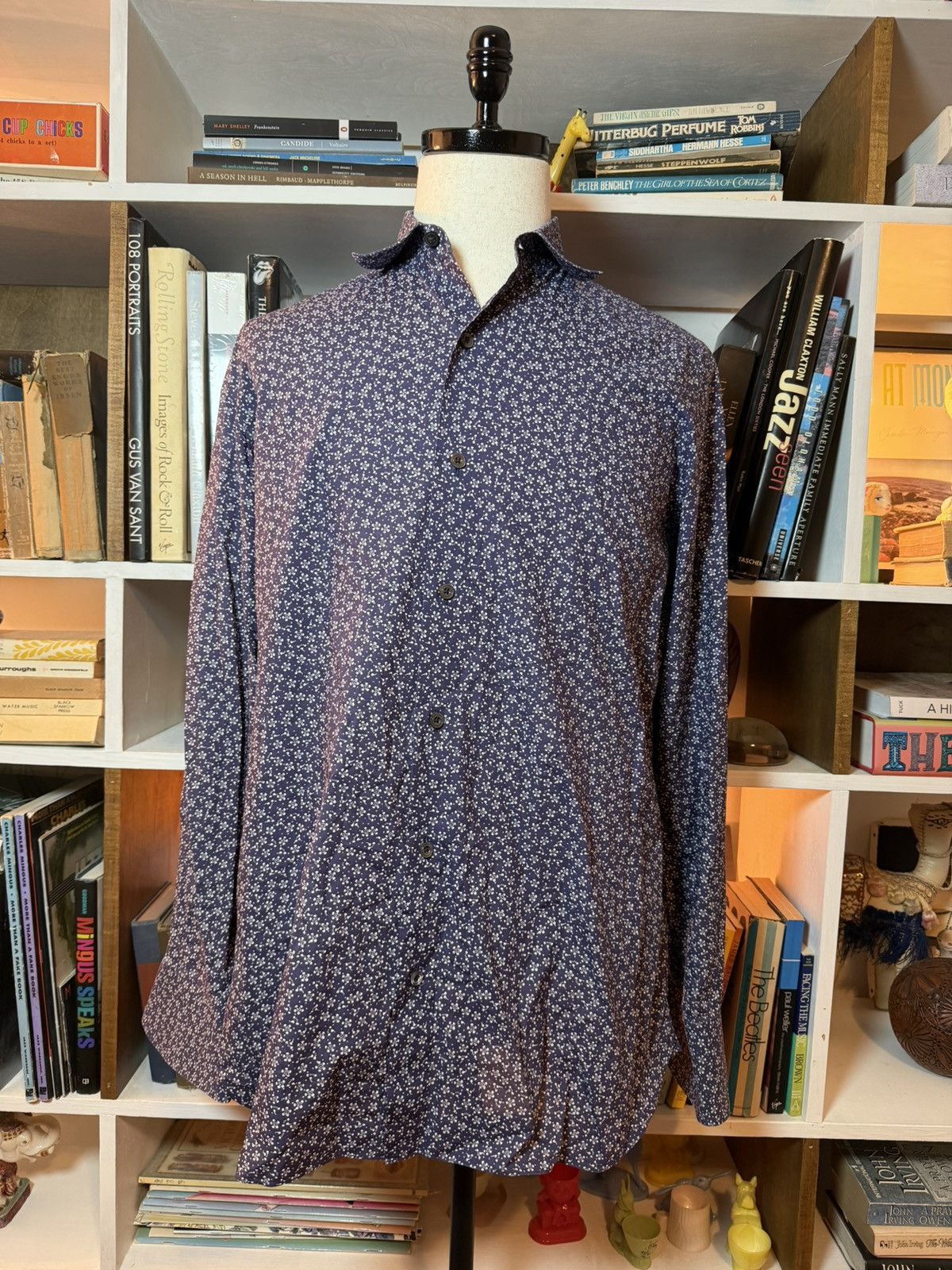 Tom Ford tom ford poplin cotton button down dress shirt purple Size US S / EU 44-46 / 1 - 1 Thumbnail