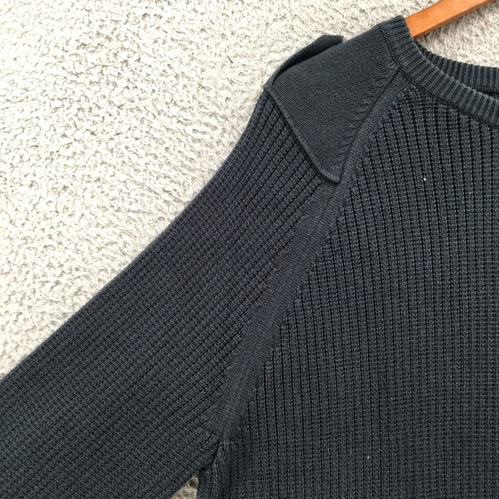Banana Republic Banana Republic Sweater Mens XL Navy Blue Waffle Knit Long Sleeve Pullover Size US XL / EU 56 / 4 - 4 Thumbnail