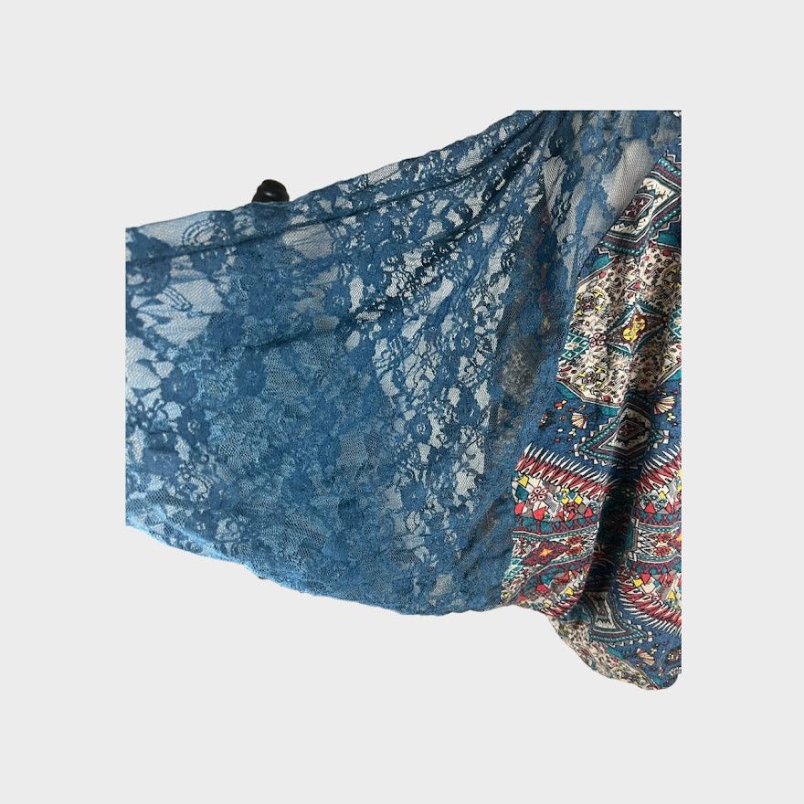 Vintage Love, Fire | Vintage Y2k Boho Dolman Lace Sleeves Top Size S / US 4 / IT 40 - 4 Thumbnail