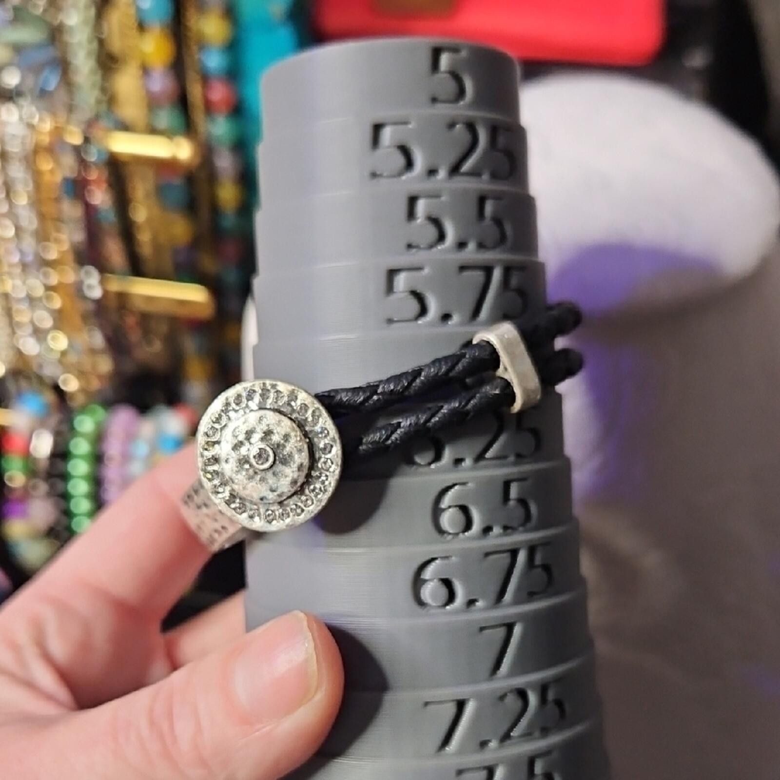 Other Silver and Black Braided Bracelet Size ONE SIZE - 2 Thumbnail