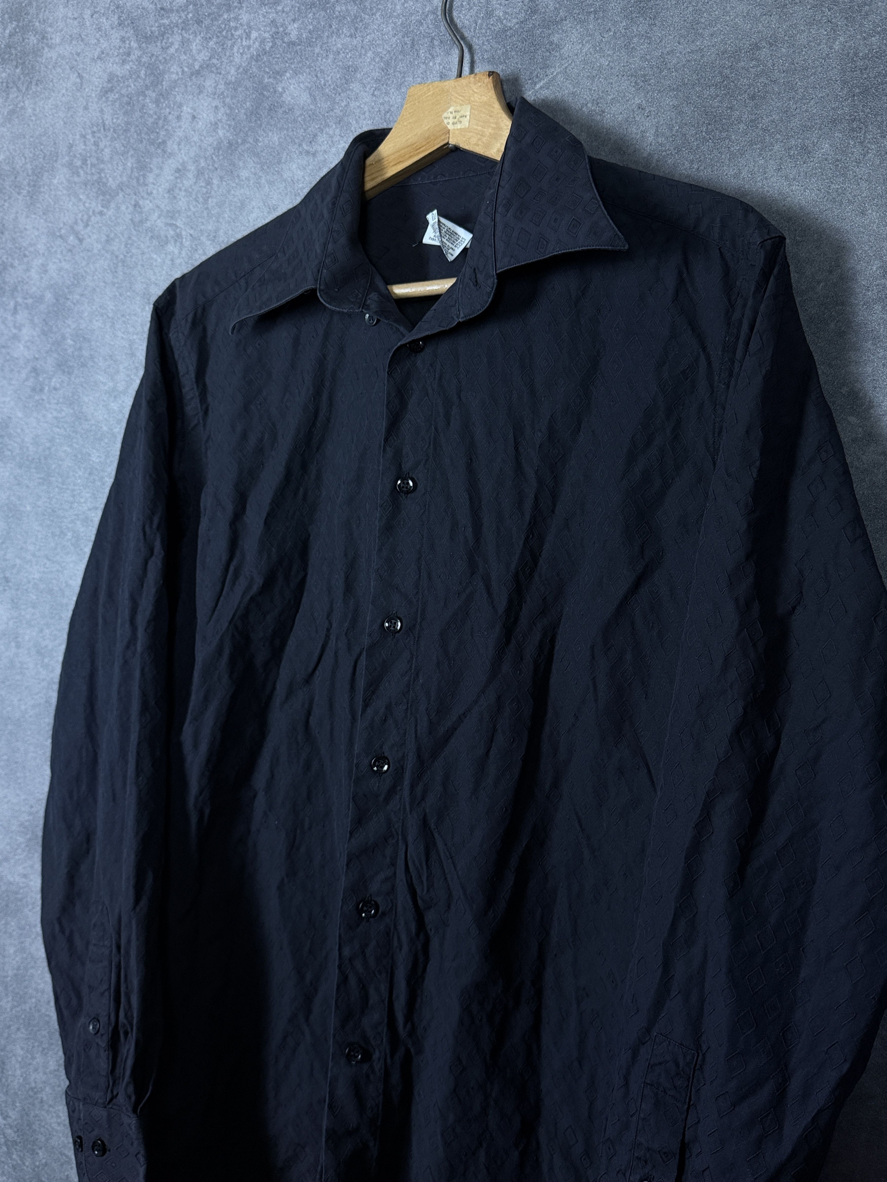 Versace Black Versace long sleeve shirt pattern cotton black Size US L / EU 52-54 / 3 - 2 Thumbnail