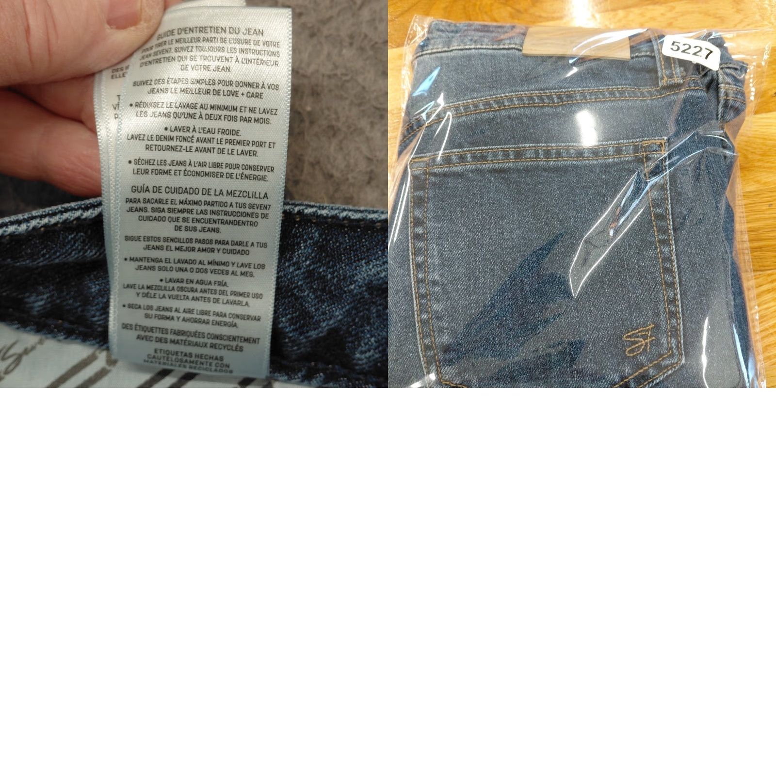 Vintage Seven7 Jeans Womens Size 8 Blue Denim Loose Straight Medium Wash Casual Classic Size 30" / US 8 / IT 44 - 10 Thumbnail