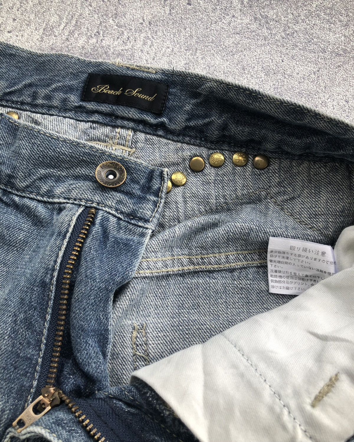 Tornado Mart Beach sound flared studded jeans inspired from tornado mart Size 29" - 3 Thumbnail