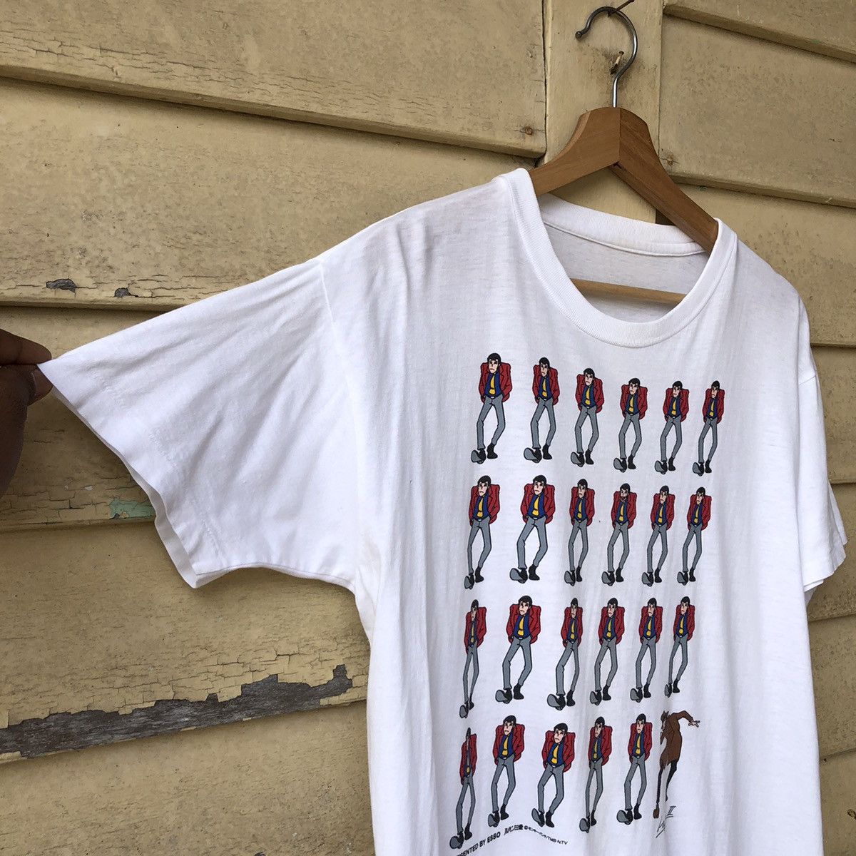 Anime Vintage 90s Lupin III Presented By Esso Tshirt Size US L / EU 52-54 / 3 - 6 Thumbnail